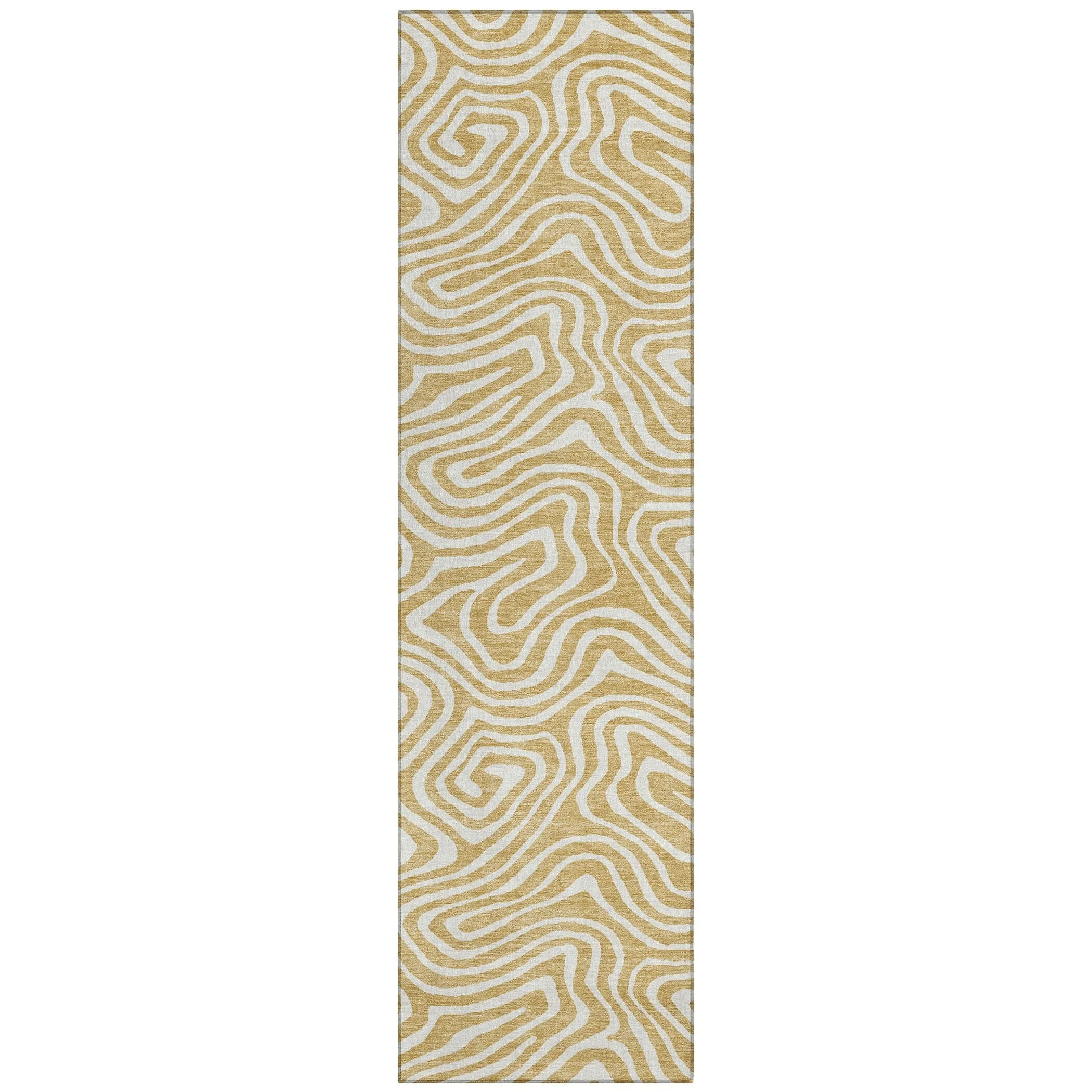 Machine Washable Indoor/ Outdoor Abstract Modern Chantille Rug