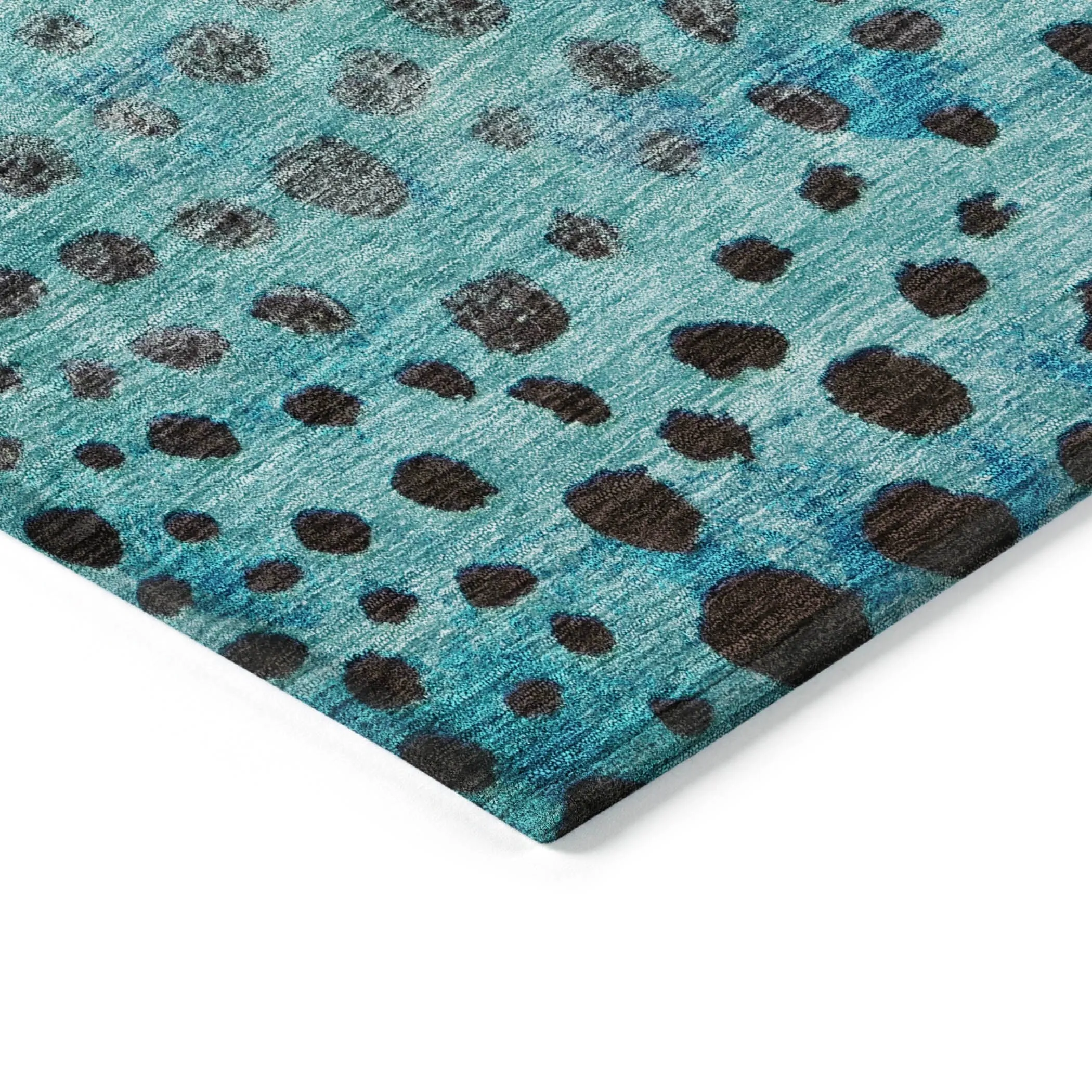 Machine Washable Indoor/ Outdoor Abstract Modern Chantille Rug