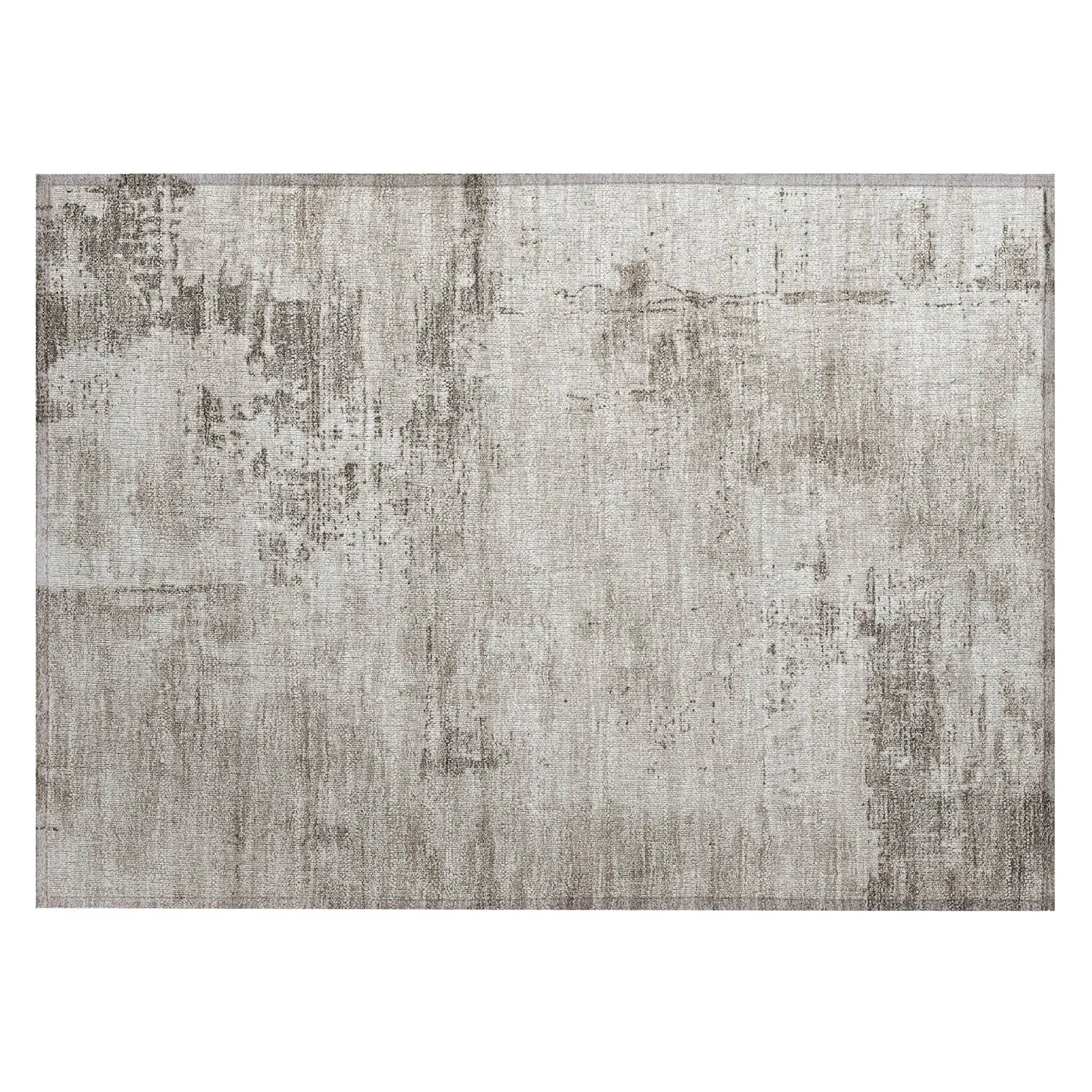 Machine Washable Indoor/ Outdoor Abstract Modern Chantille Rug