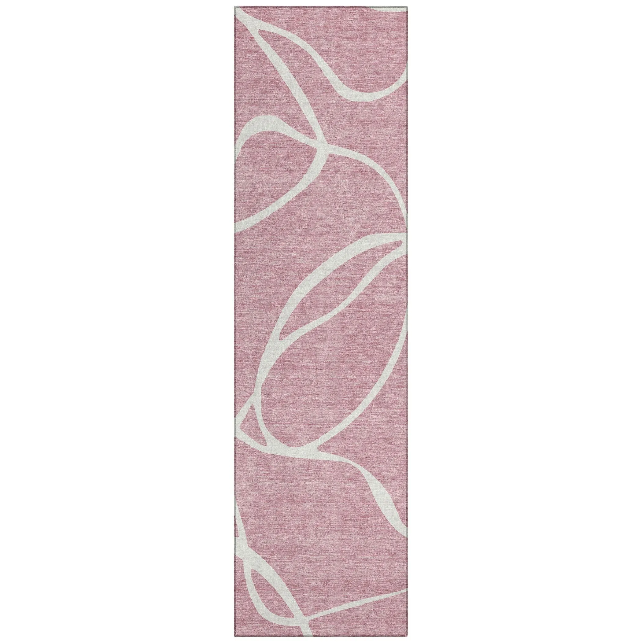 Machine Washable Indoor/ Outdoor Abstract Modern Chantille Rug