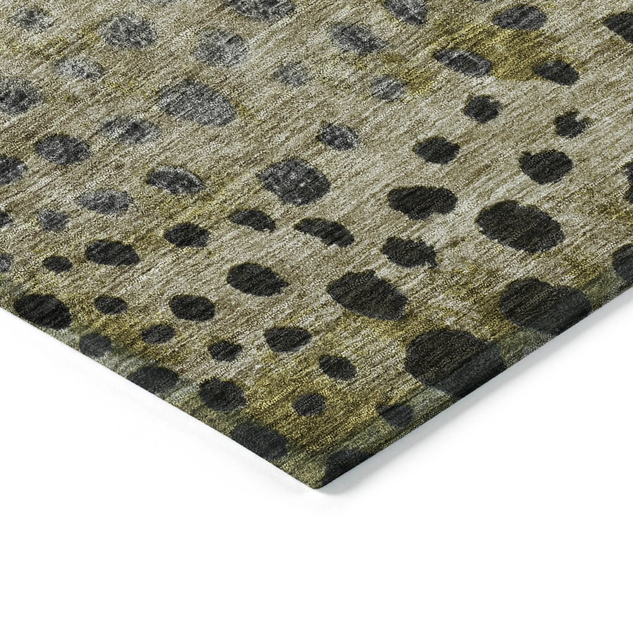 Machine Washable Indoor/ Outdoor Abstract Modern Chantille Rug