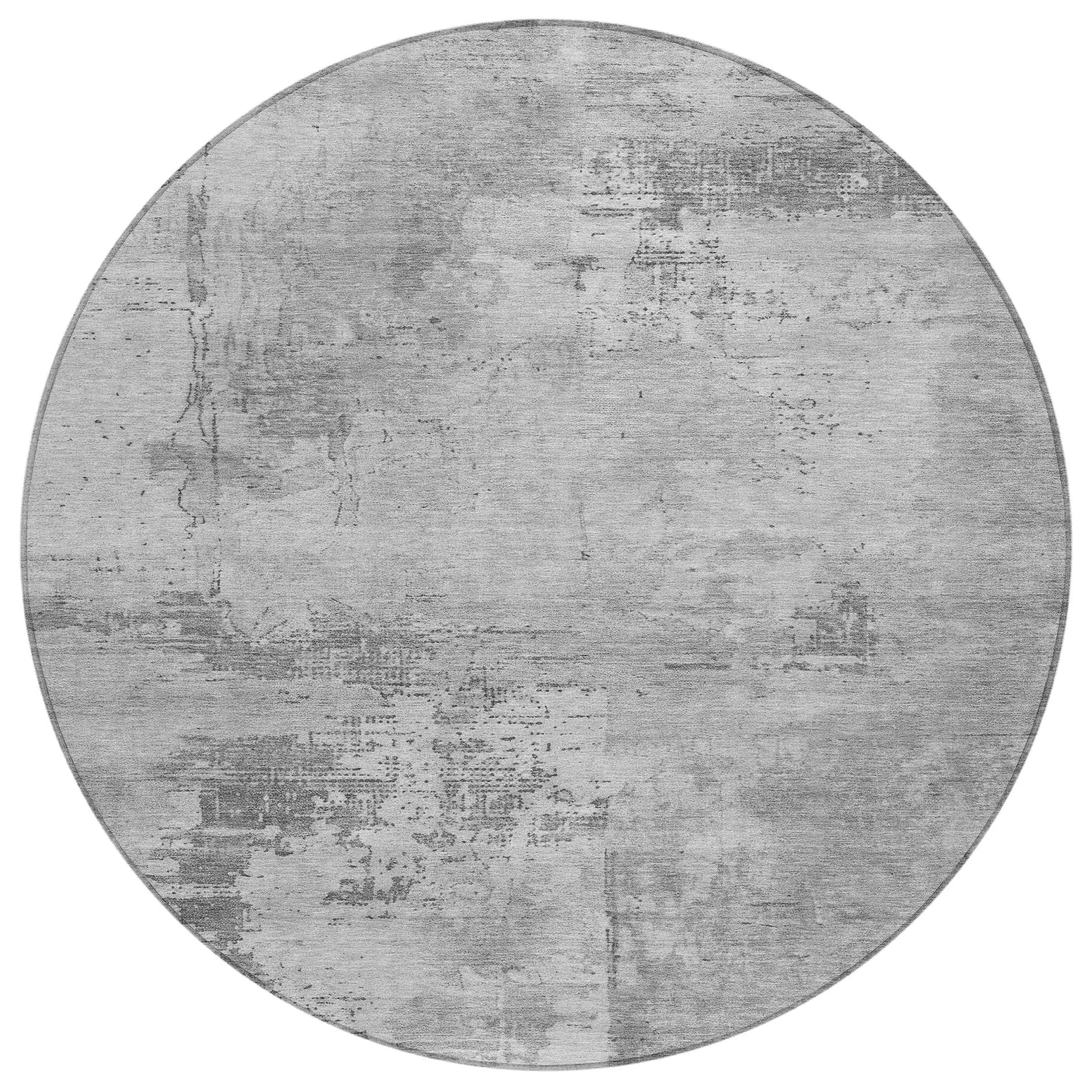 Machine Washable Indoor/ Outdoor Abstract Modern Chantille Rug