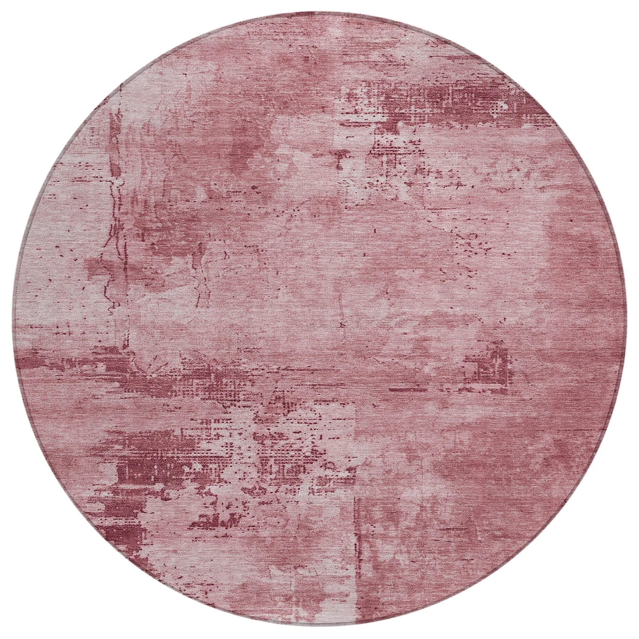 Machine Washable Indoor/ Outdoor Abstract Modern Chantille Rug