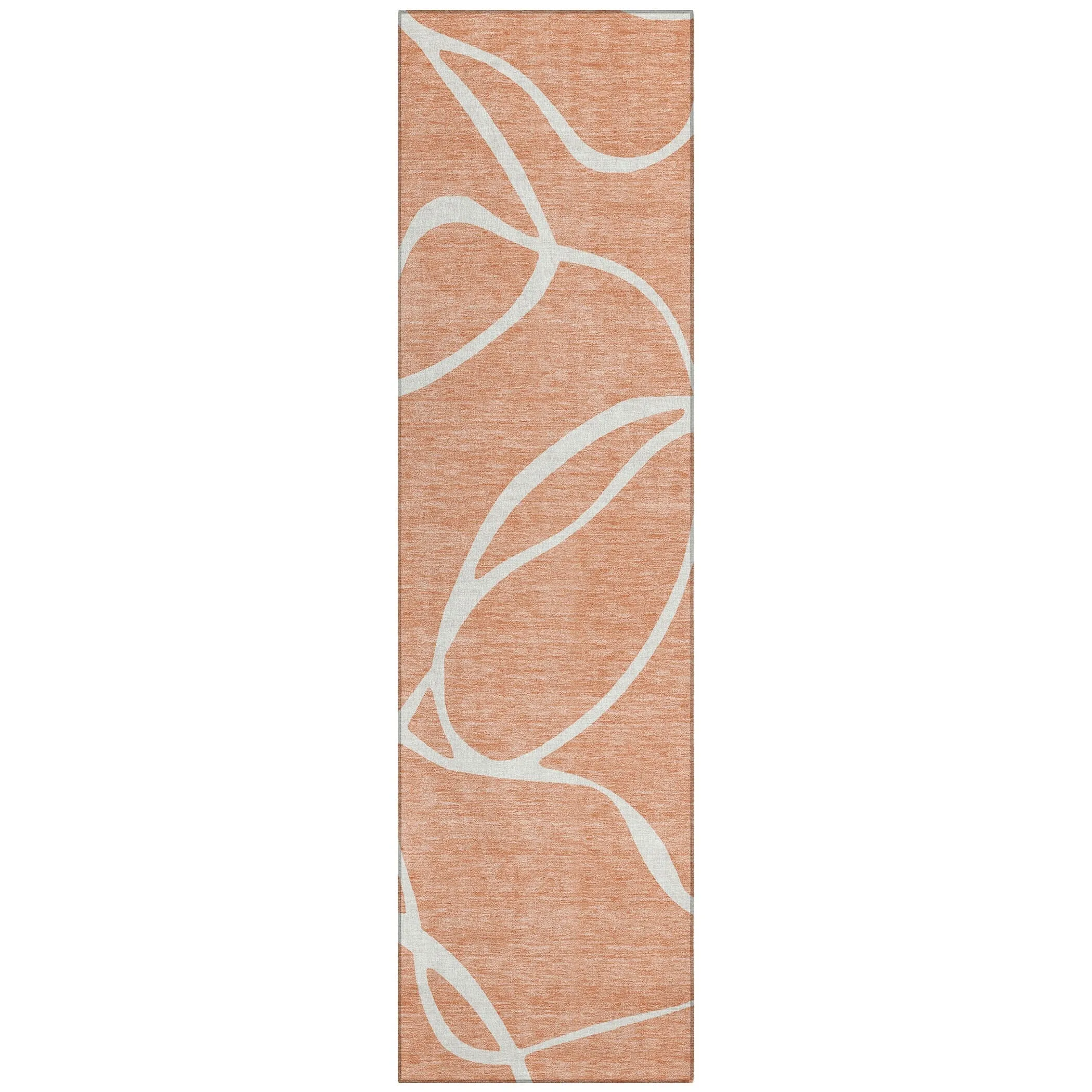 Machine Washable Indoor/ Outdoor Abstract Modern Chantille Rug