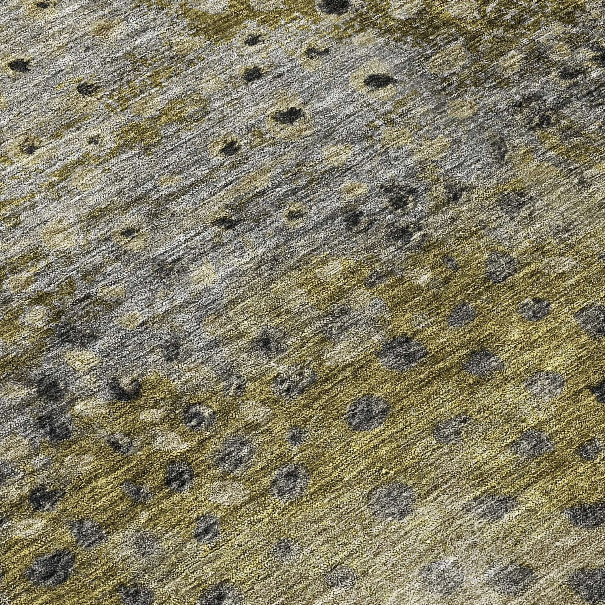 Machine Washable Indoor/ Outdoor Abstract Modern Chantille Rug