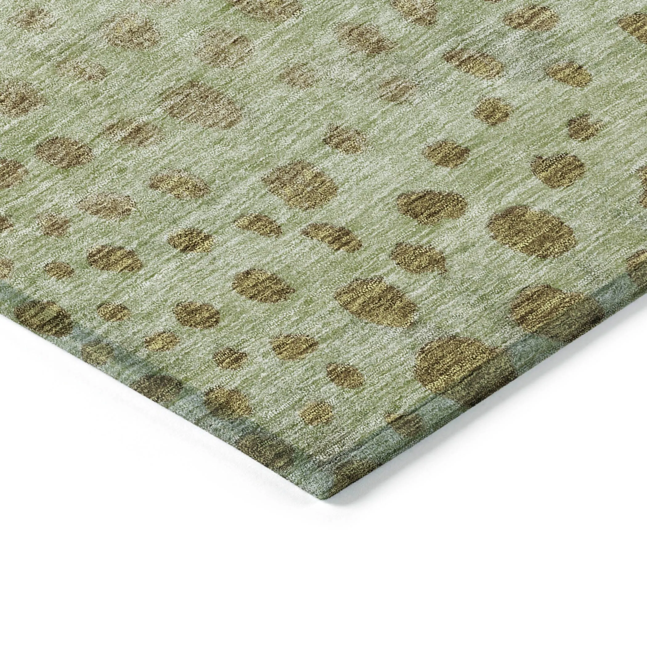 Machine Washable Indoor/ Outdoor Abstract Modern Chantille Rug