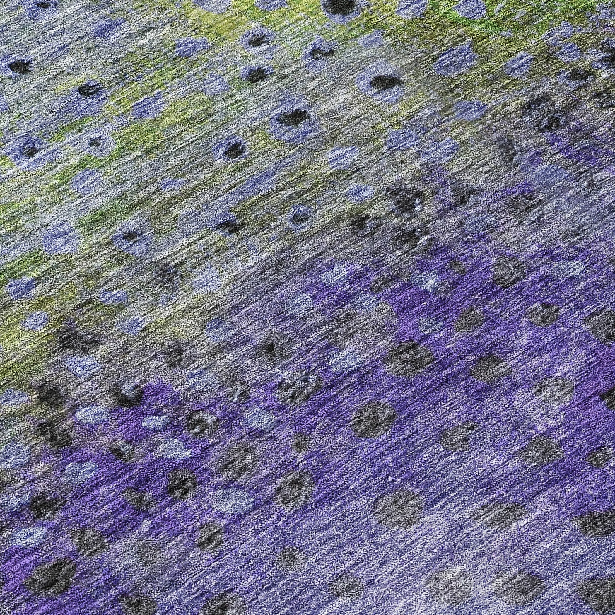 Machine Washable Indoor/ Outdoor Abstract Modern Chantille Rug