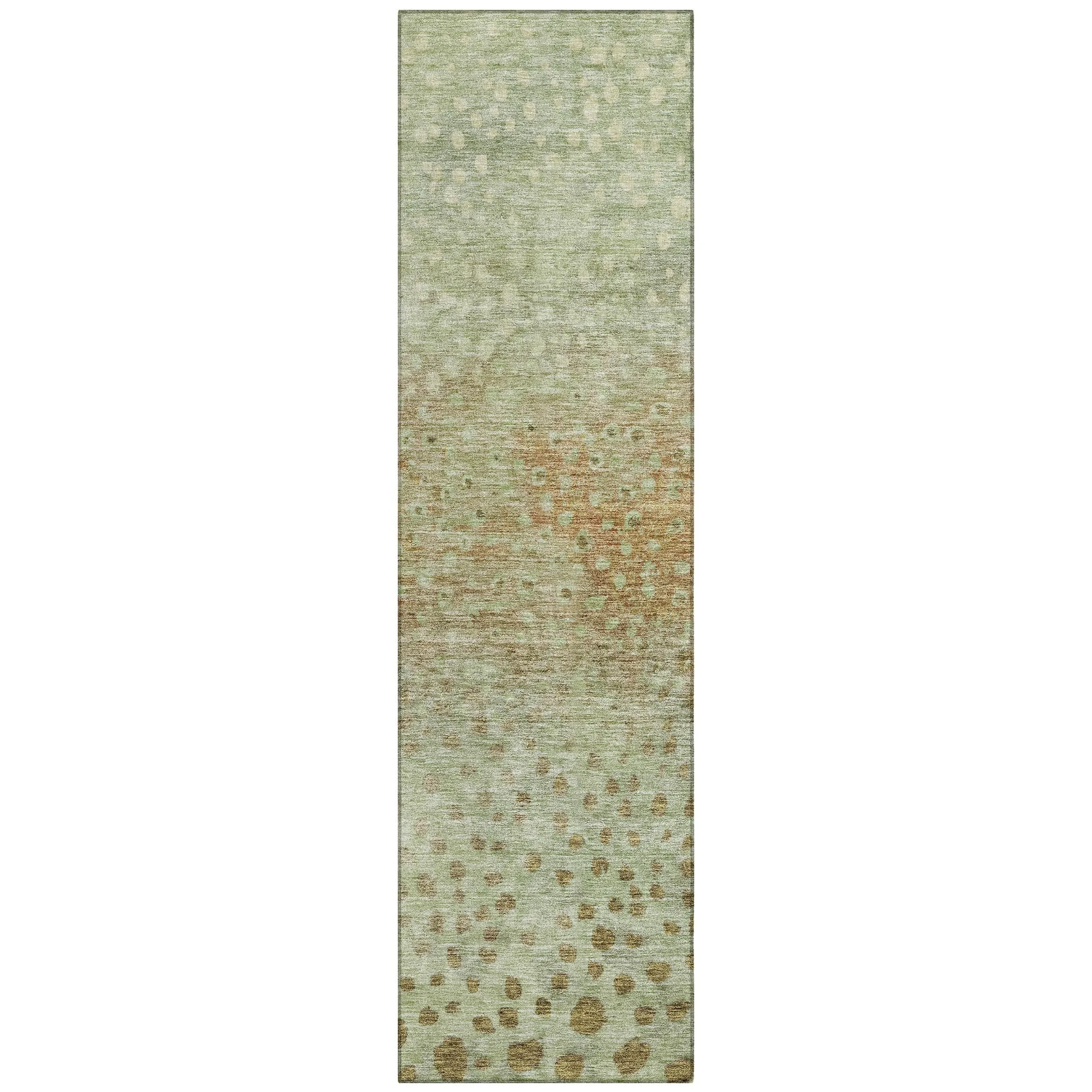 Machine Washable Indoor/ Outdoor Abstract Modern Chantille Rug
