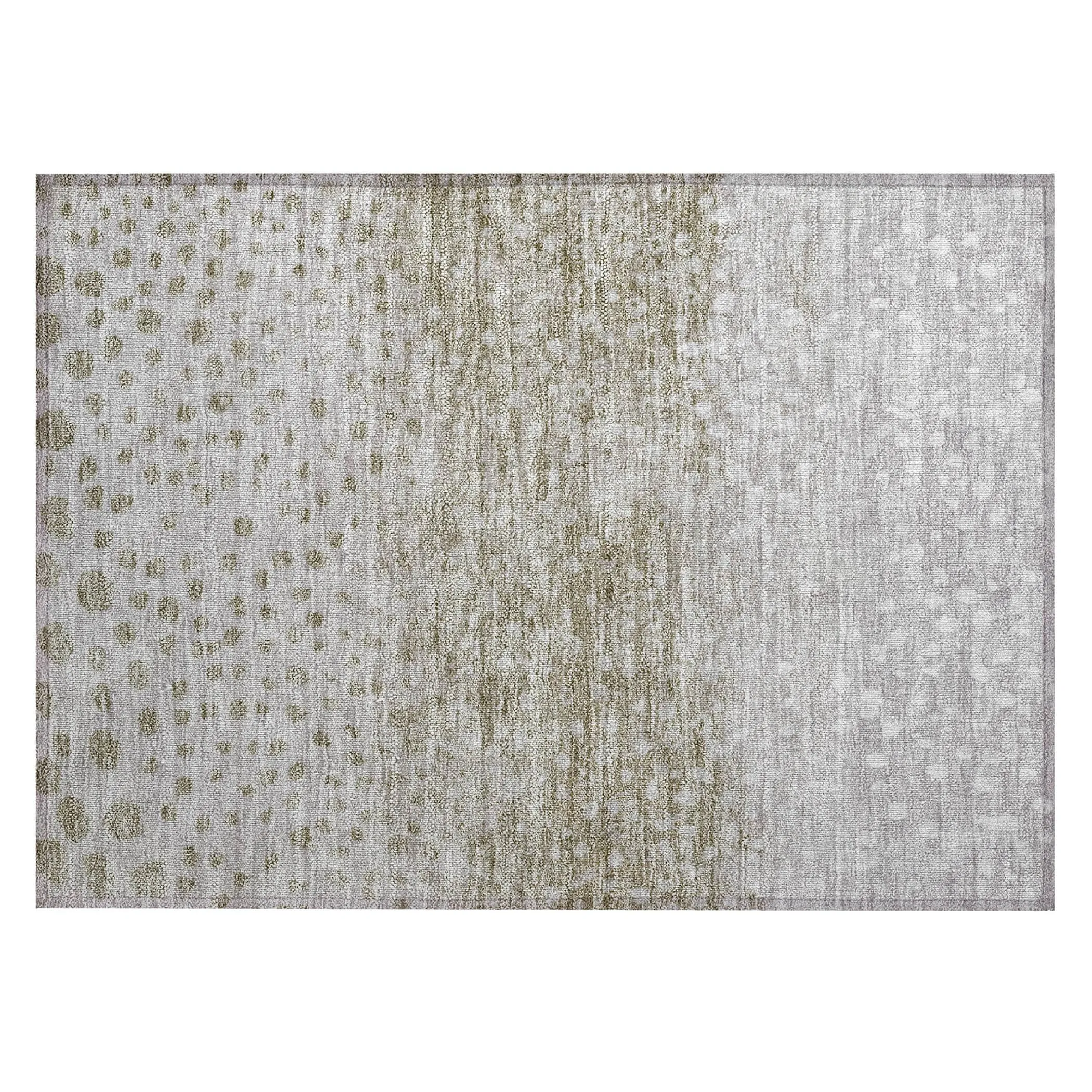Machine Washable Indoor/ Outdoor Abstract Modern Chantille Rug