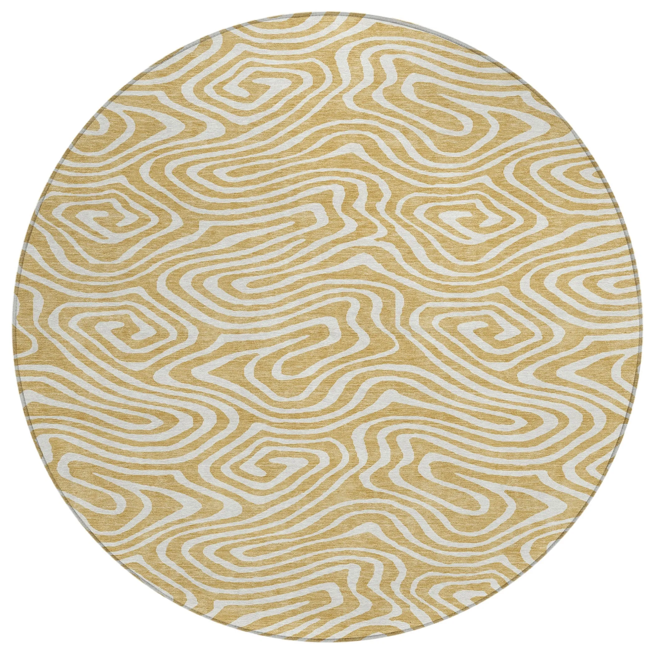 Machine Washable Indoor/ Outdoor Abstract Modern Chantille Rug