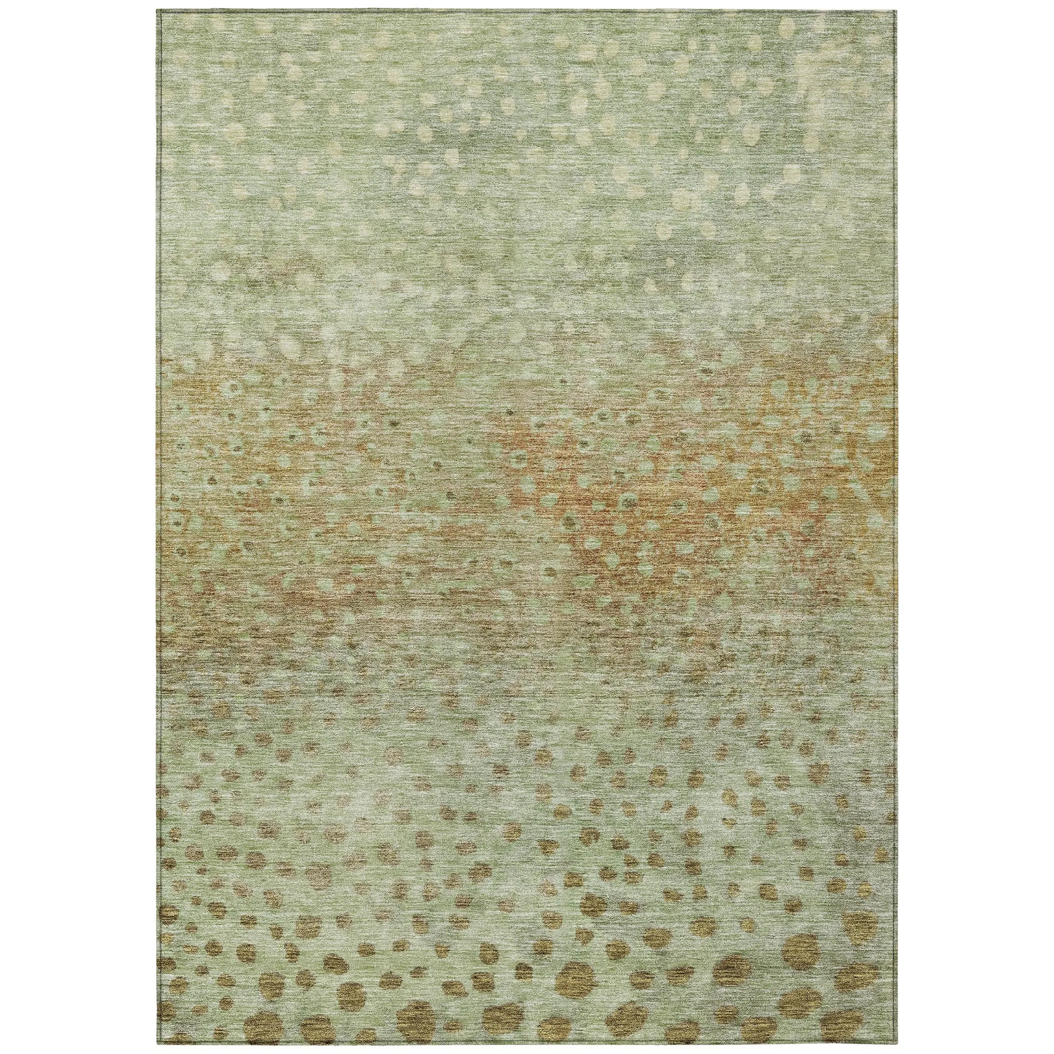 Machine Washable Indoor/ Outdoor Abstract Modern Chantille Rug