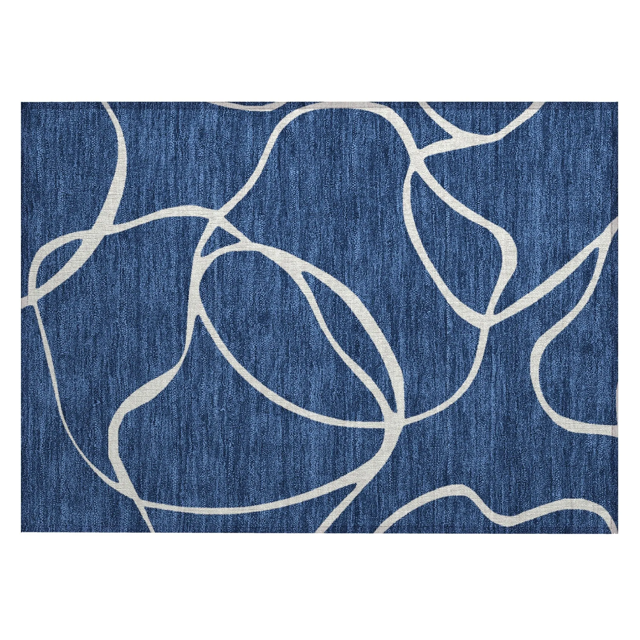 Machine Washable Indoor/ Outdoor Abstract Modern Chantille Rug