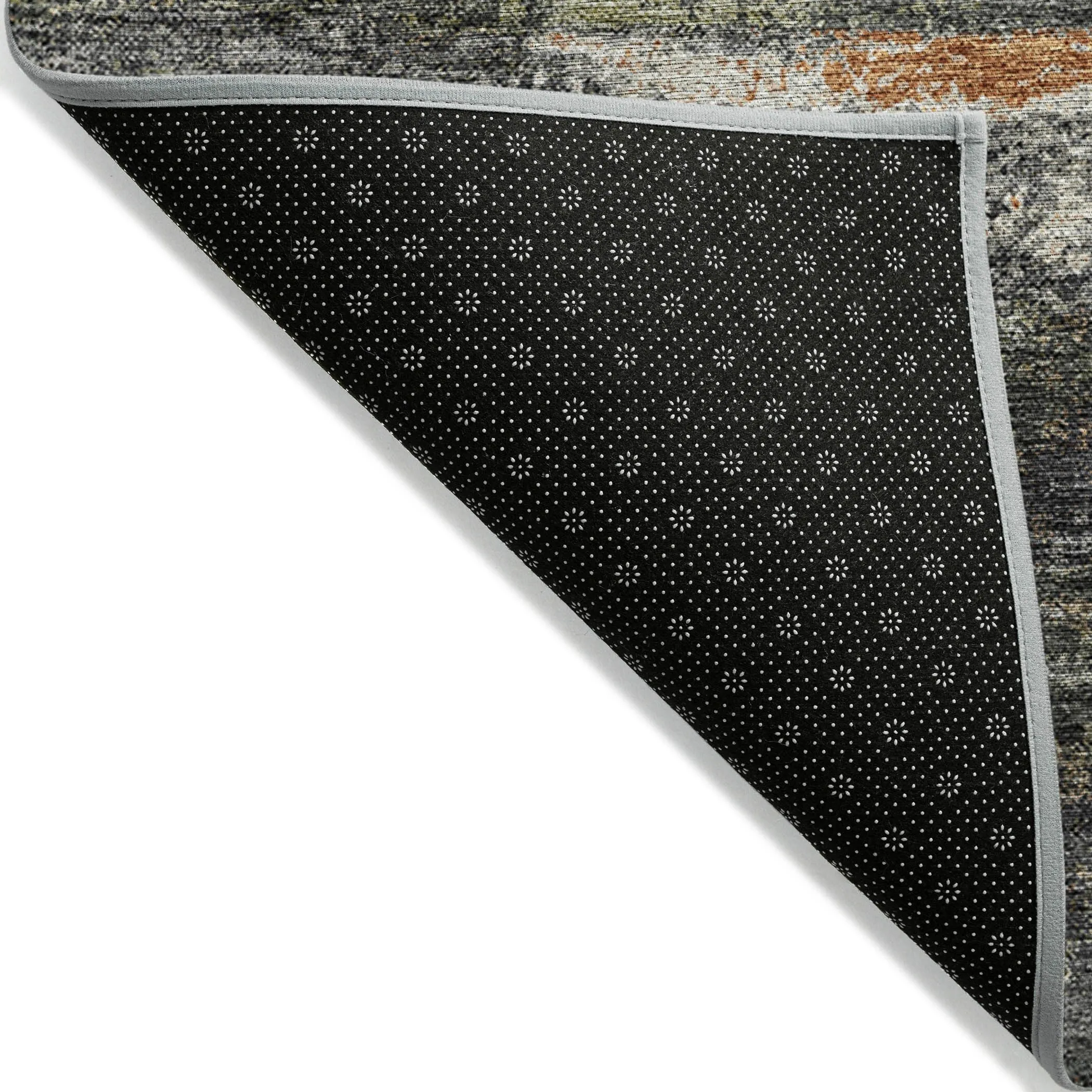 Machine Washable Indoor/ Outdoor Abstract Modern Chantille Rug