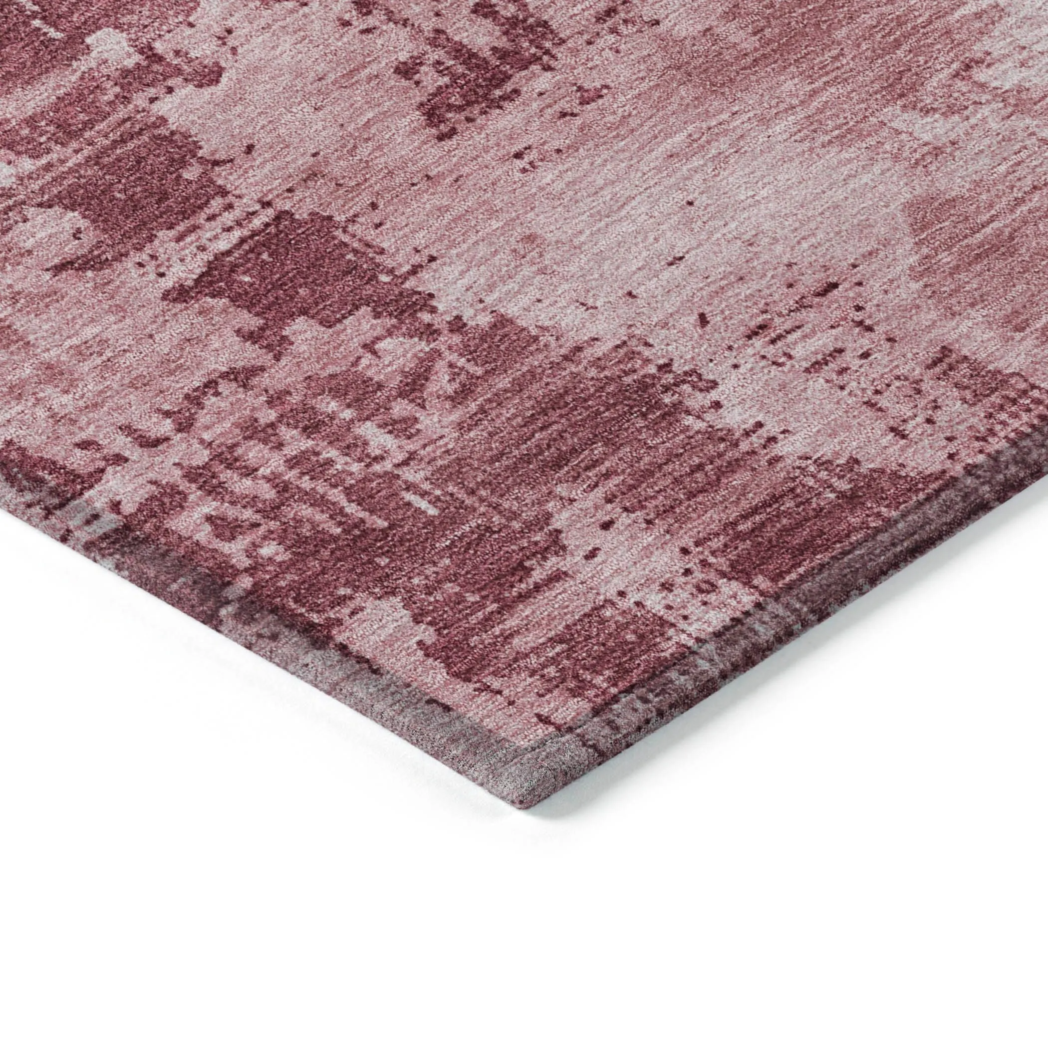 Machine Washable Indoor/ Outdoor Abstract Modern Chantille Rug