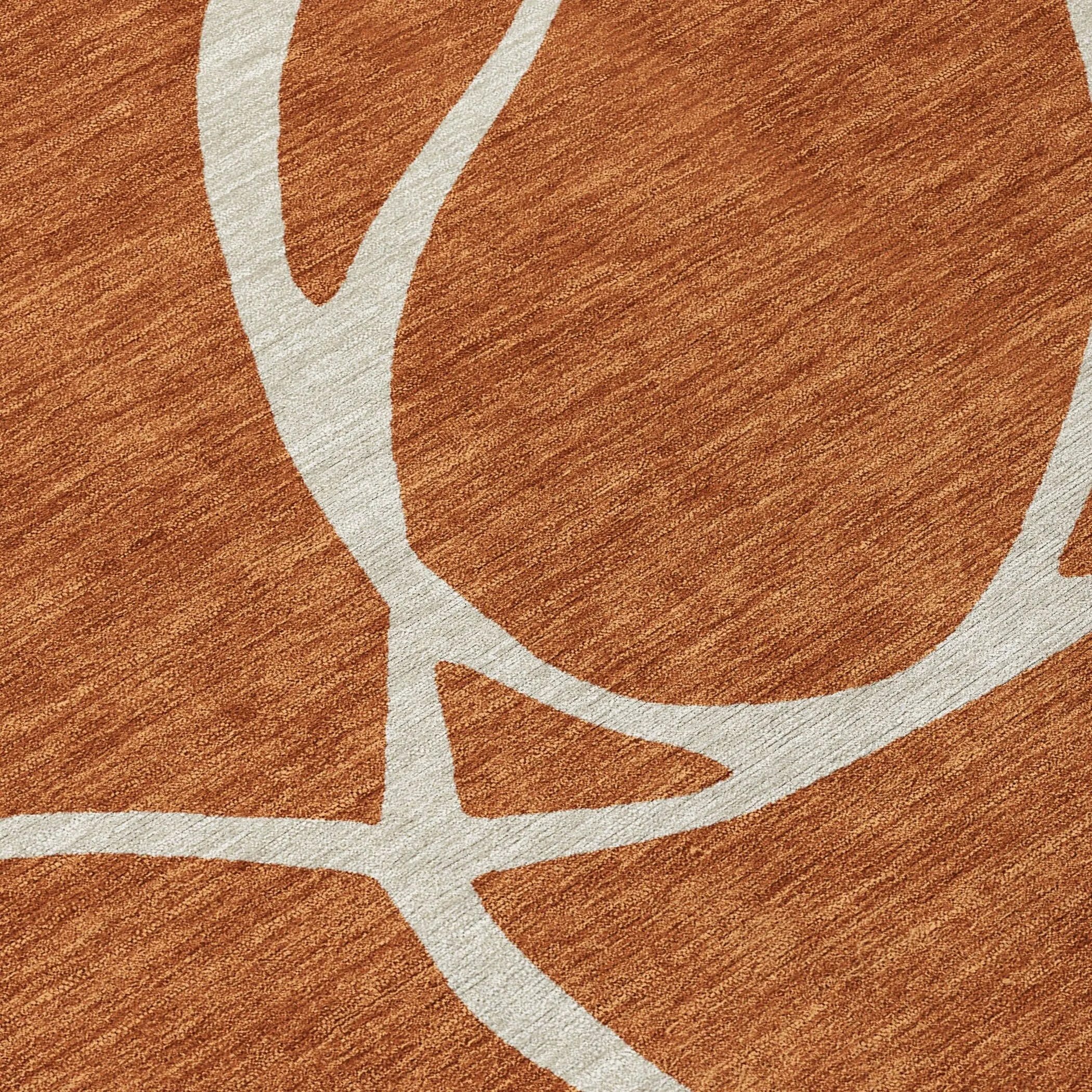Machine Washable Indoor/ Outdoor Abstract Modern Chantille Rug