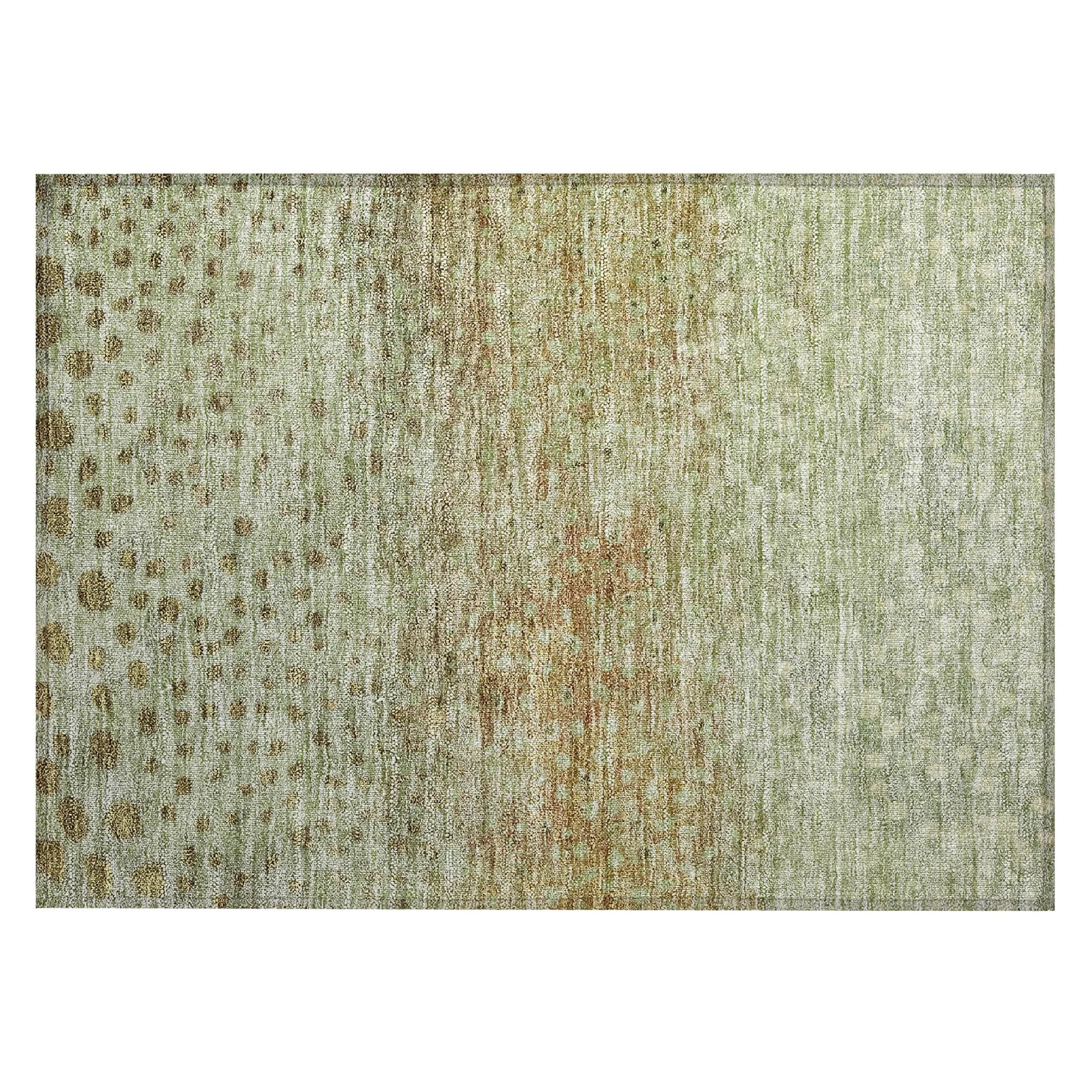 Machine Washable Indoor/ Outdoor Abstract Modern Chantille Rug