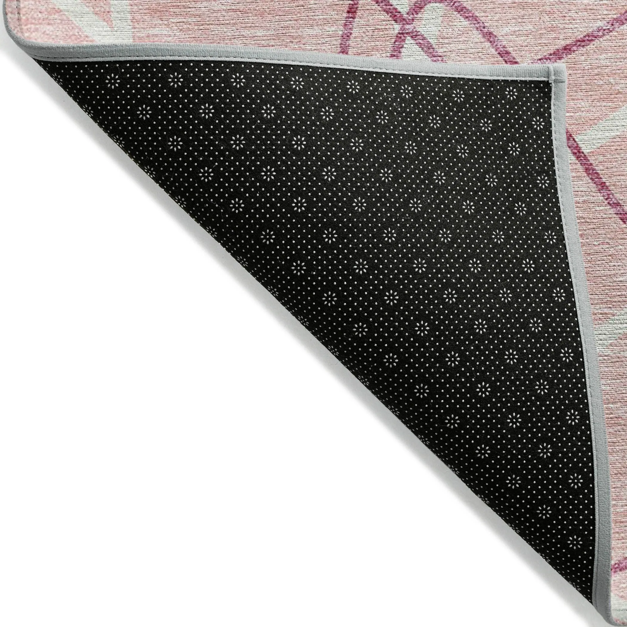 Machine Washable Indoor/ Outdoor Abstract Prism Chantille Rug