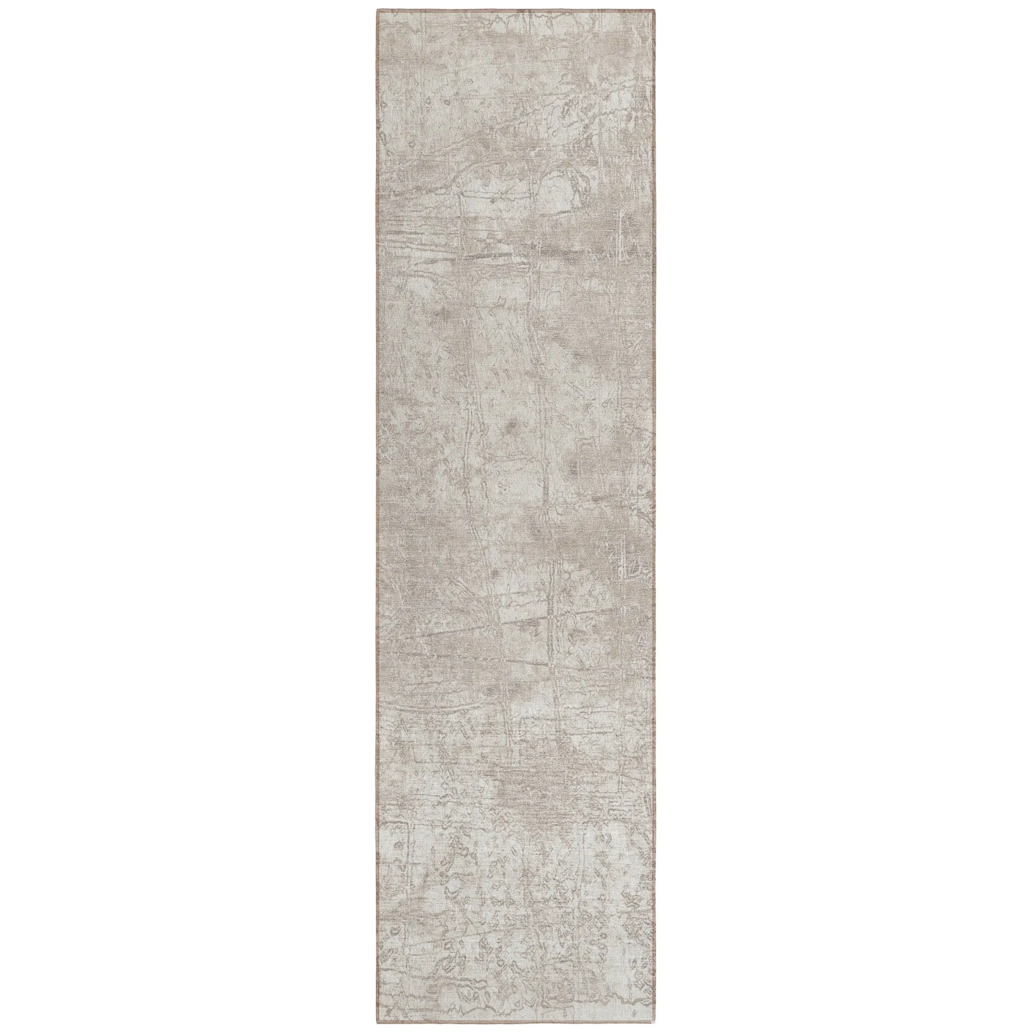 Machine Washable Indoor/ Outdoor Abstract Solid Chantille Rug