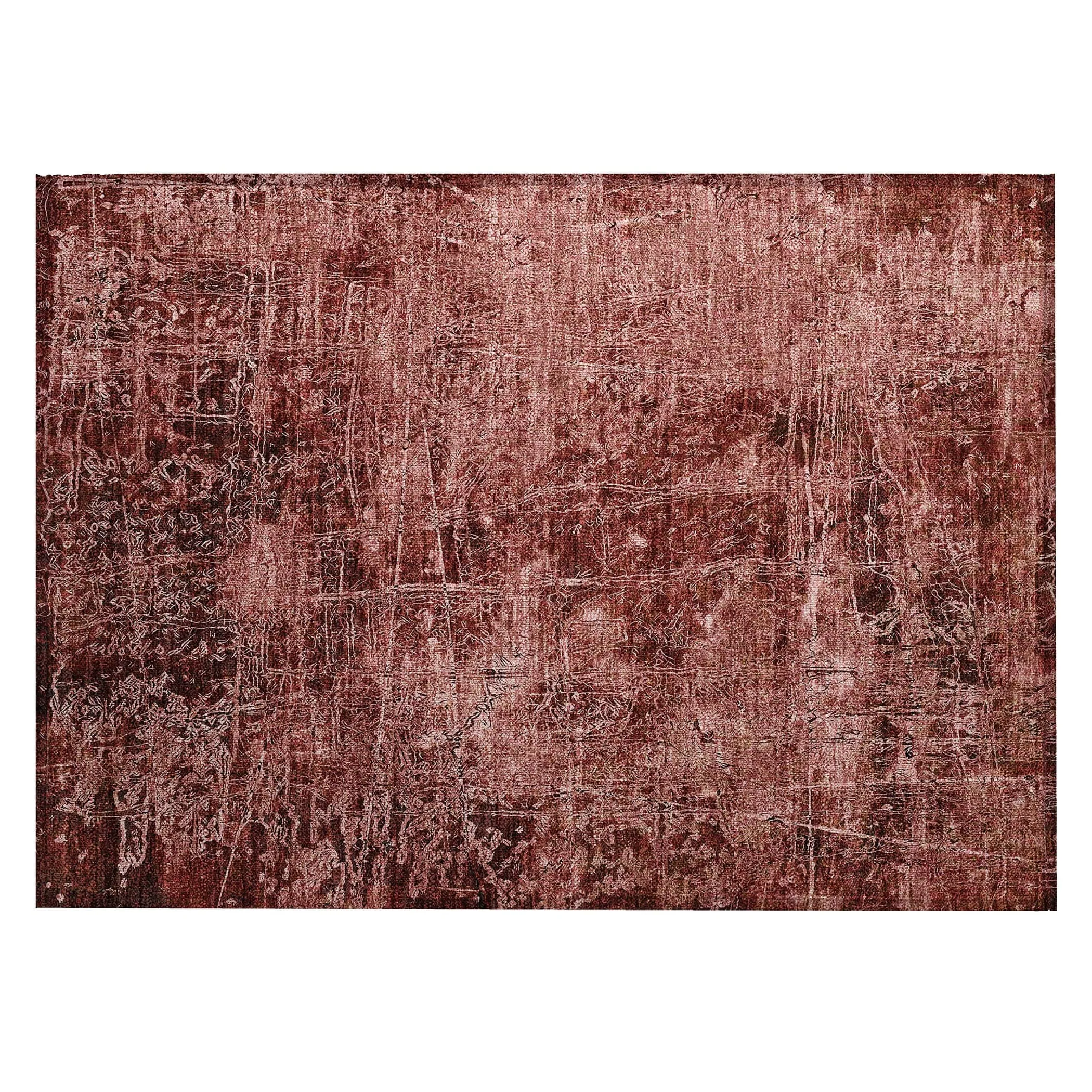 Machine Washable Indoor/ Outdoor Abstract Solid Chantille Rug