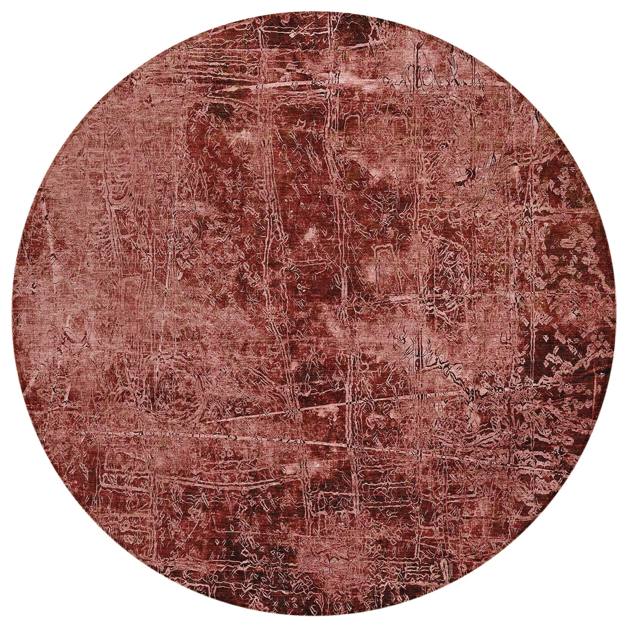 Machine Washable Indoor/ Outdoor Abstract Solid Chantille Rug