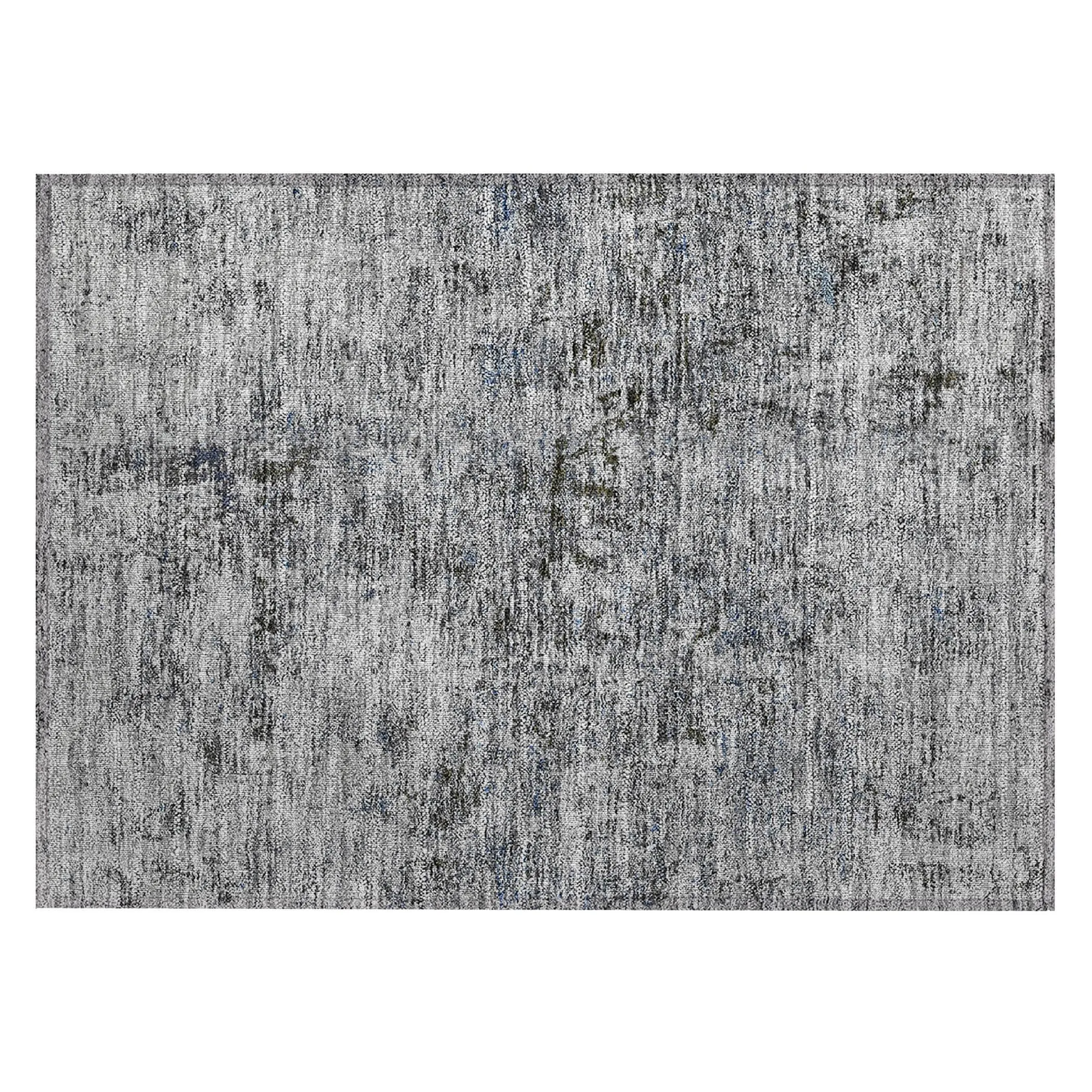 Machine Washable Indoor/ Outdoor Abstract Solid Chantille Rug