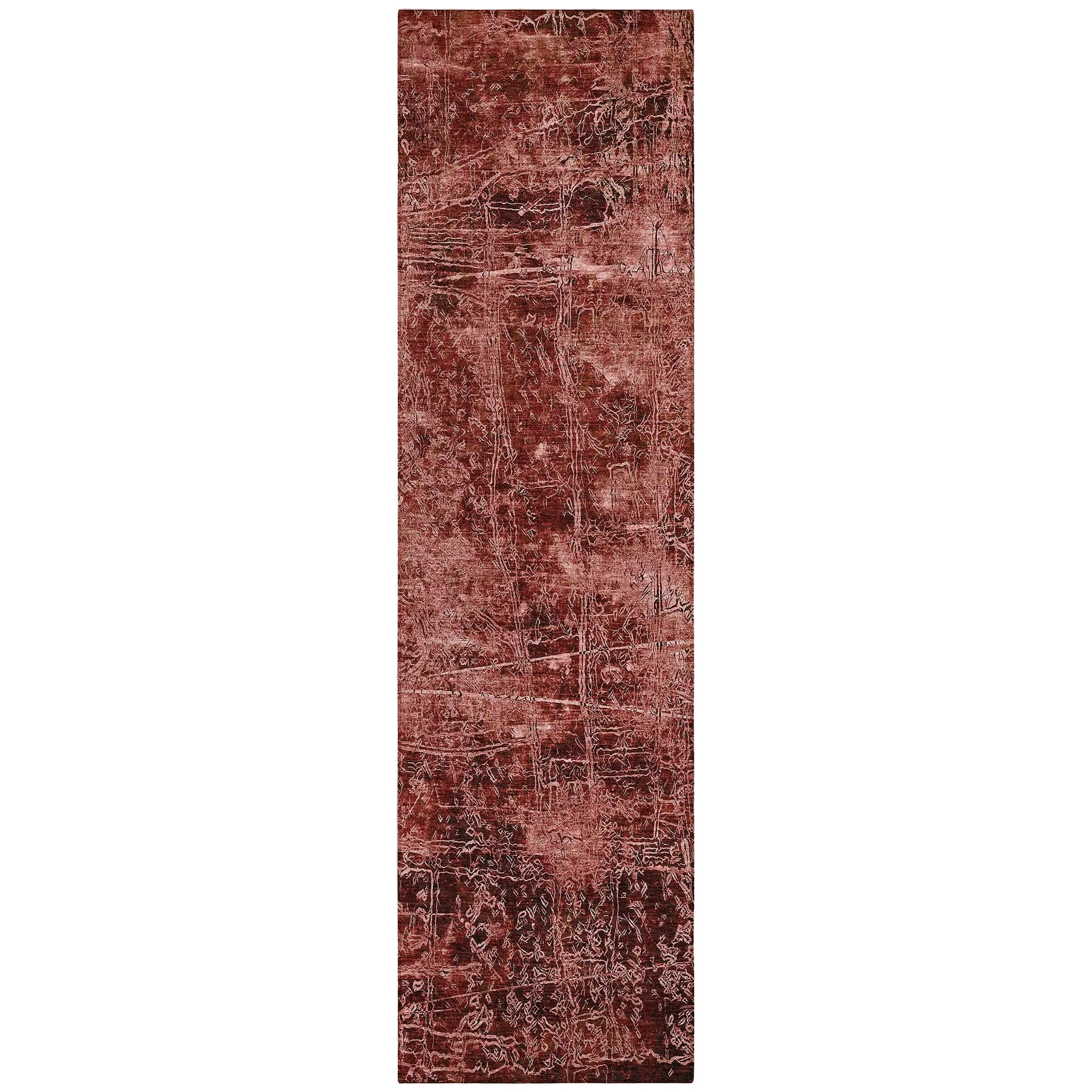 Machine Washable Indoor/ Outdoor Abstract Solid Chantille Rug