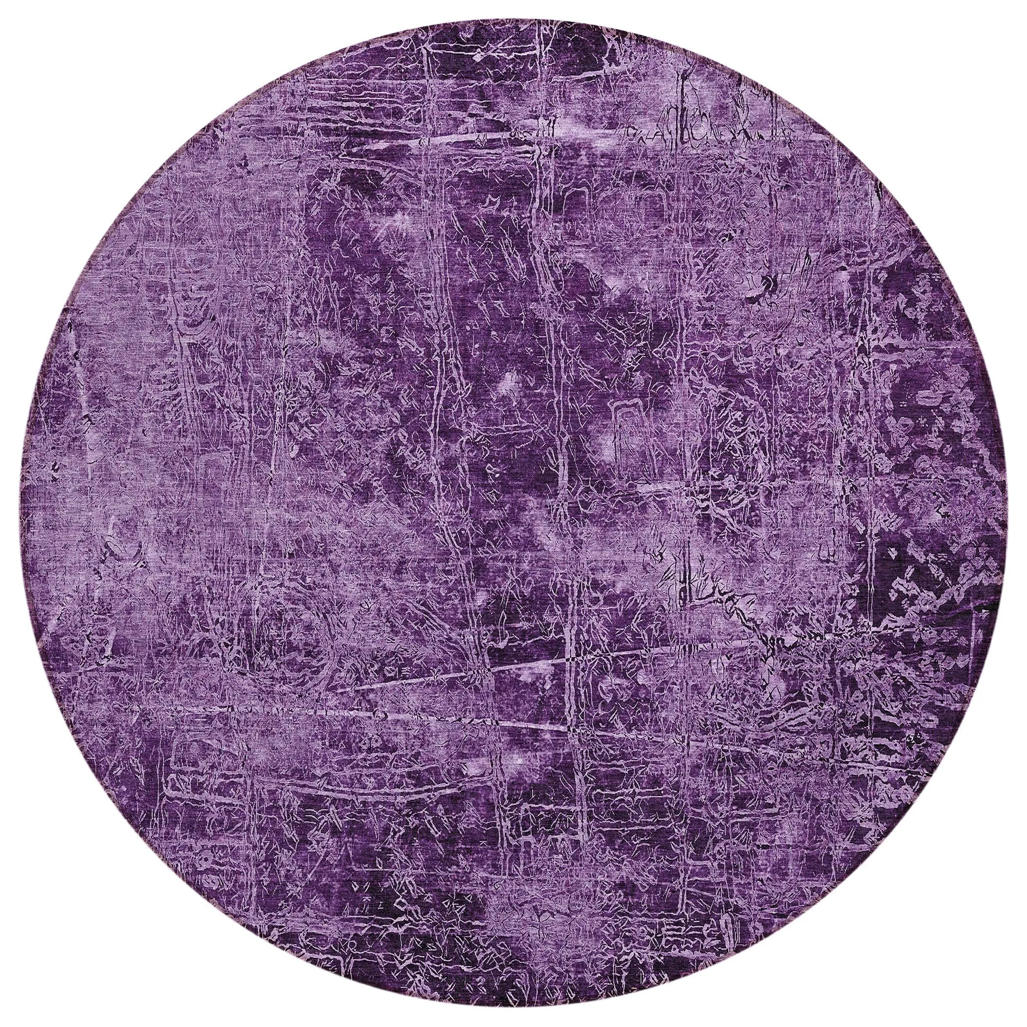 Machine Washable Indoor/ Outdoor Abstract Solid Chantille Rug