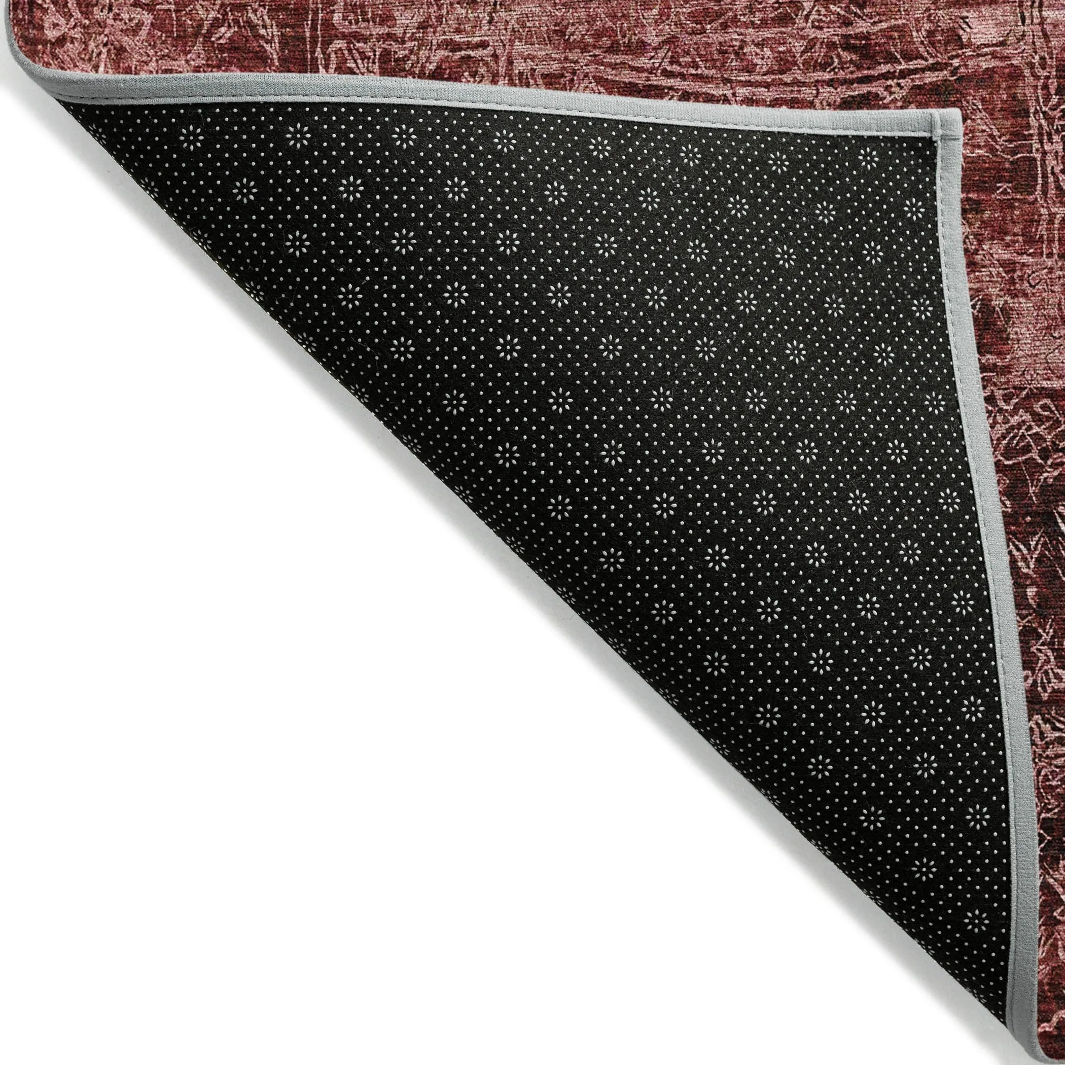 Machine Washable Indoor/ Outdoor Abstract Solid Chantille Rug