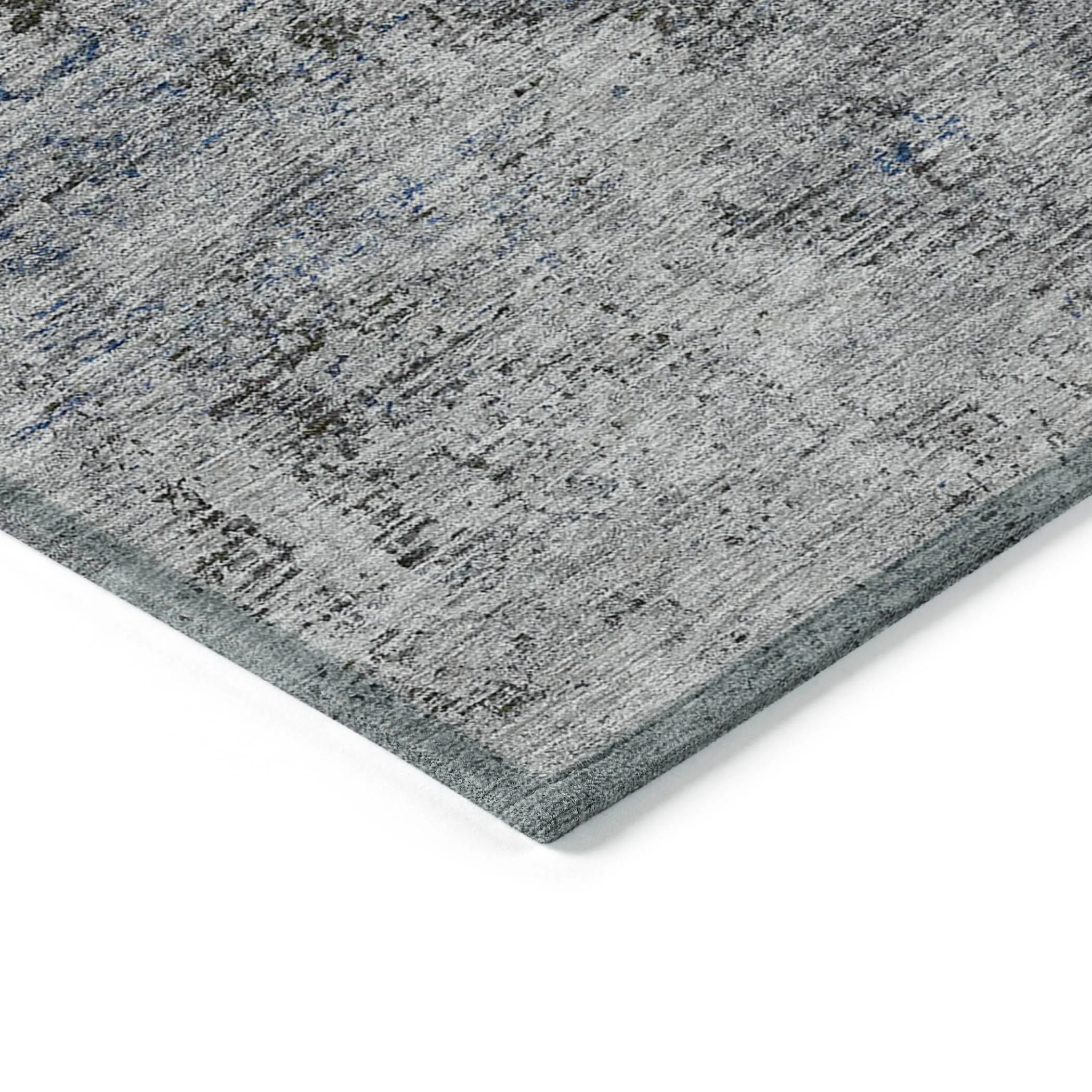 Machine Washable Indoor/ Outdoor Abstract Solid Chantille Rug