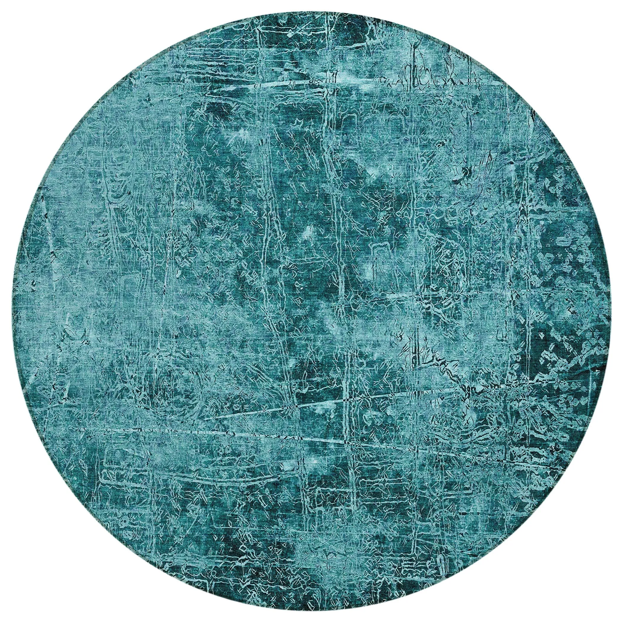 Machine Washable Indoor/ Outdoor Abstract Solid Chantille Rug