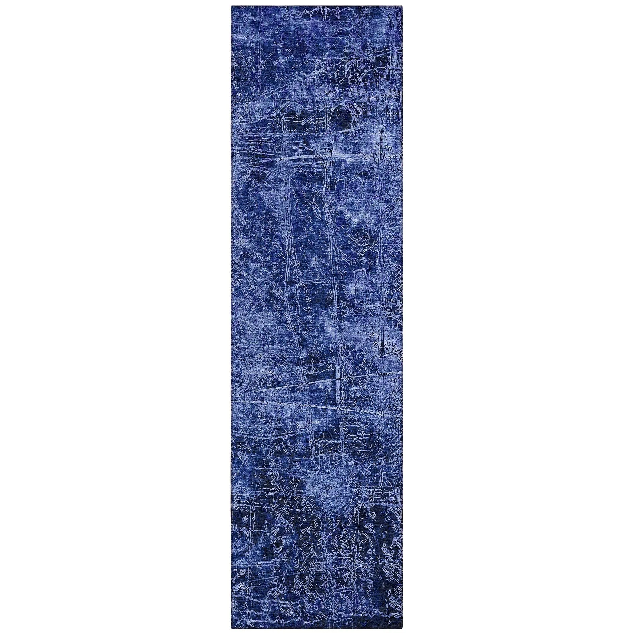 Machine Washable Indoor/ Outdoor Abstract Solid Chantille Rug