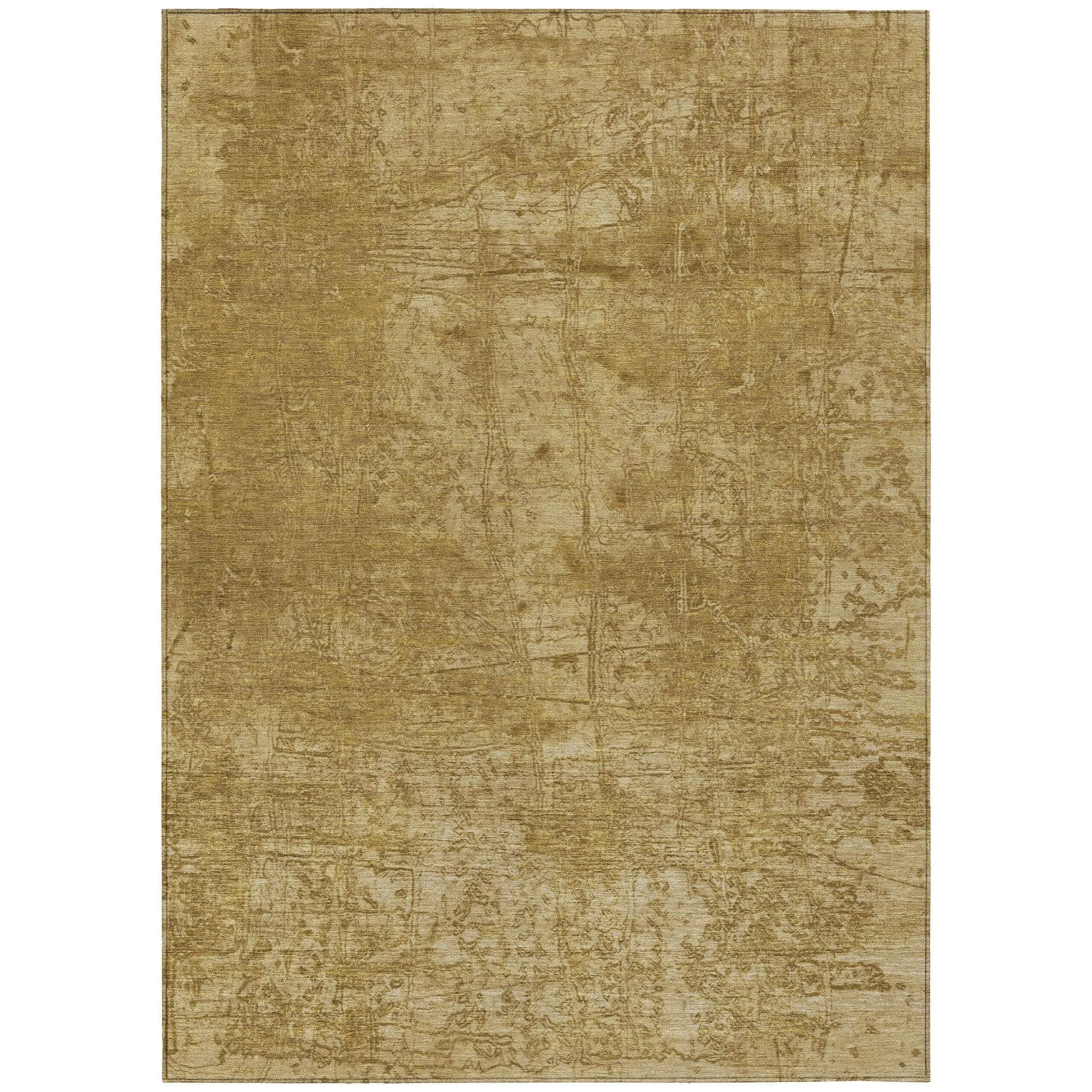 Machine Washable Indoor/ Outdoor Abstract Solid Chantille Rug