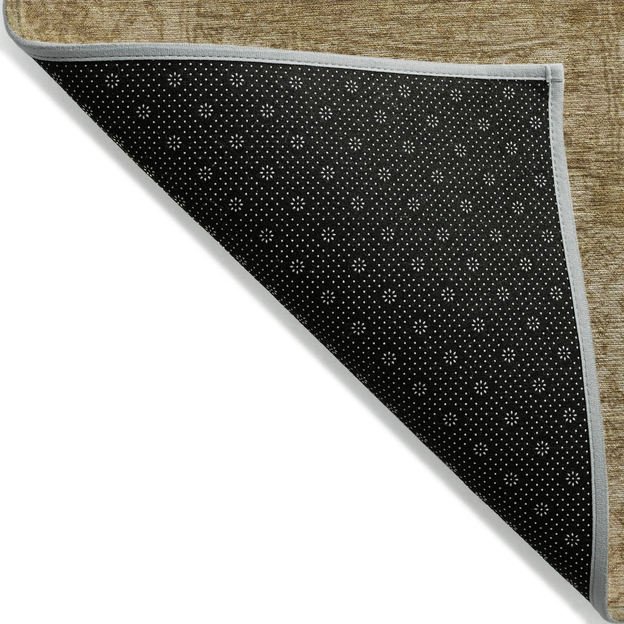 Machine Washable Indoor/ Outdoor Abstract Solid Chantille Rug
