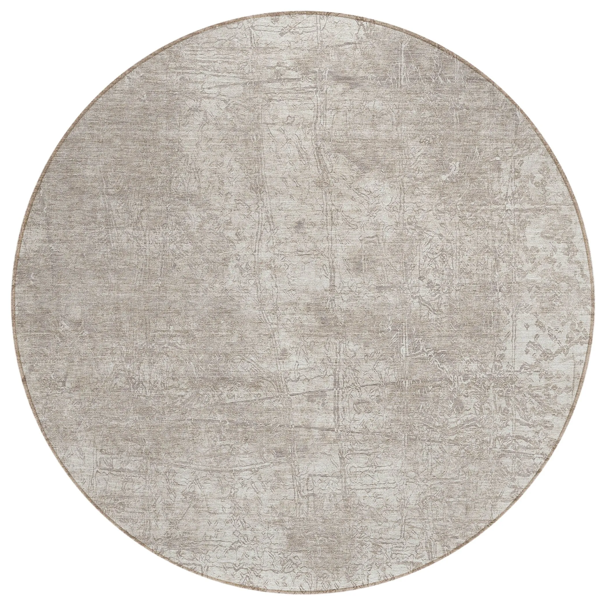 Machine Washable Indoor/ Outdoor Abstract Solid Chantille Rug
