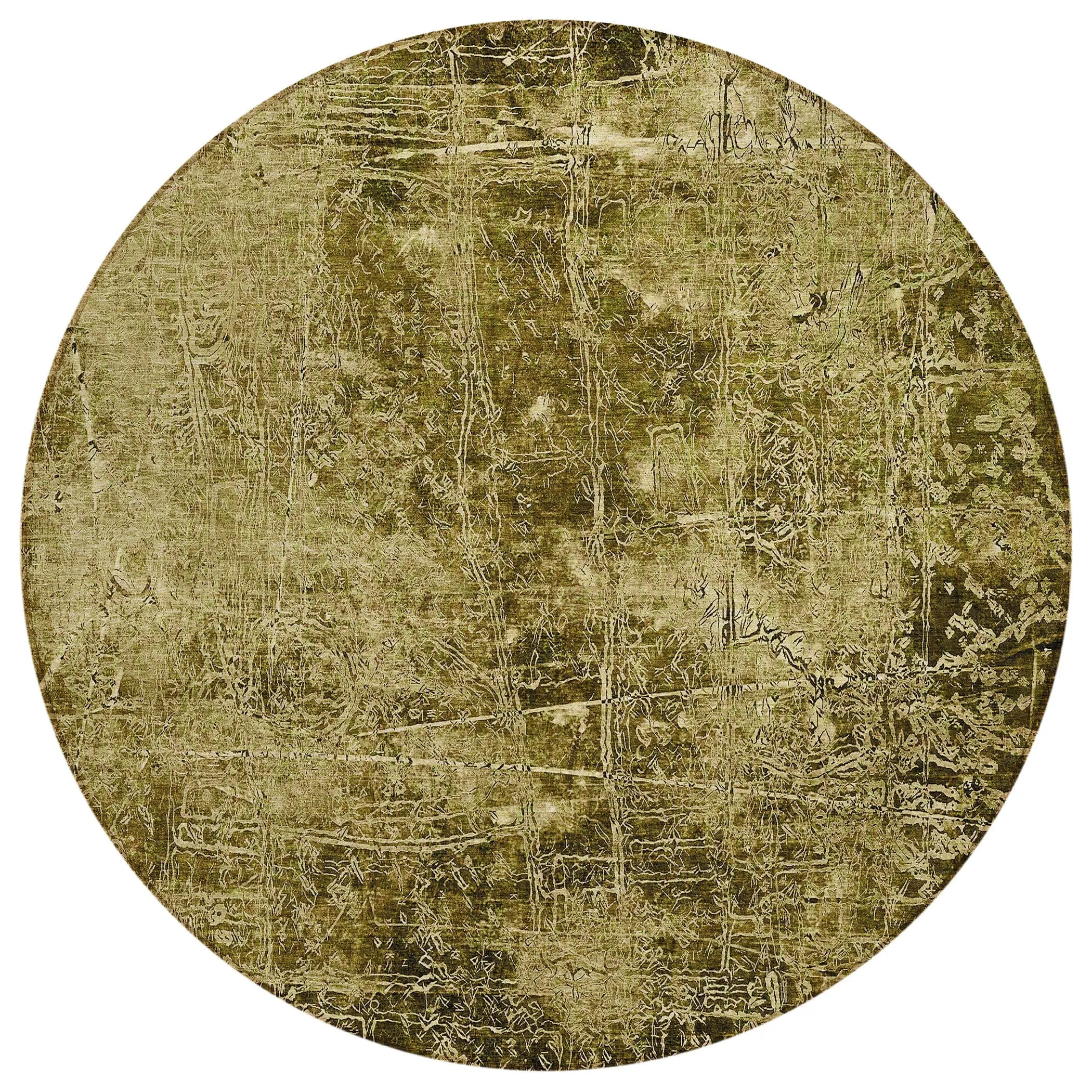 Machine Washable Indoor/ Outdoor Abstract Solid Chantille Rug