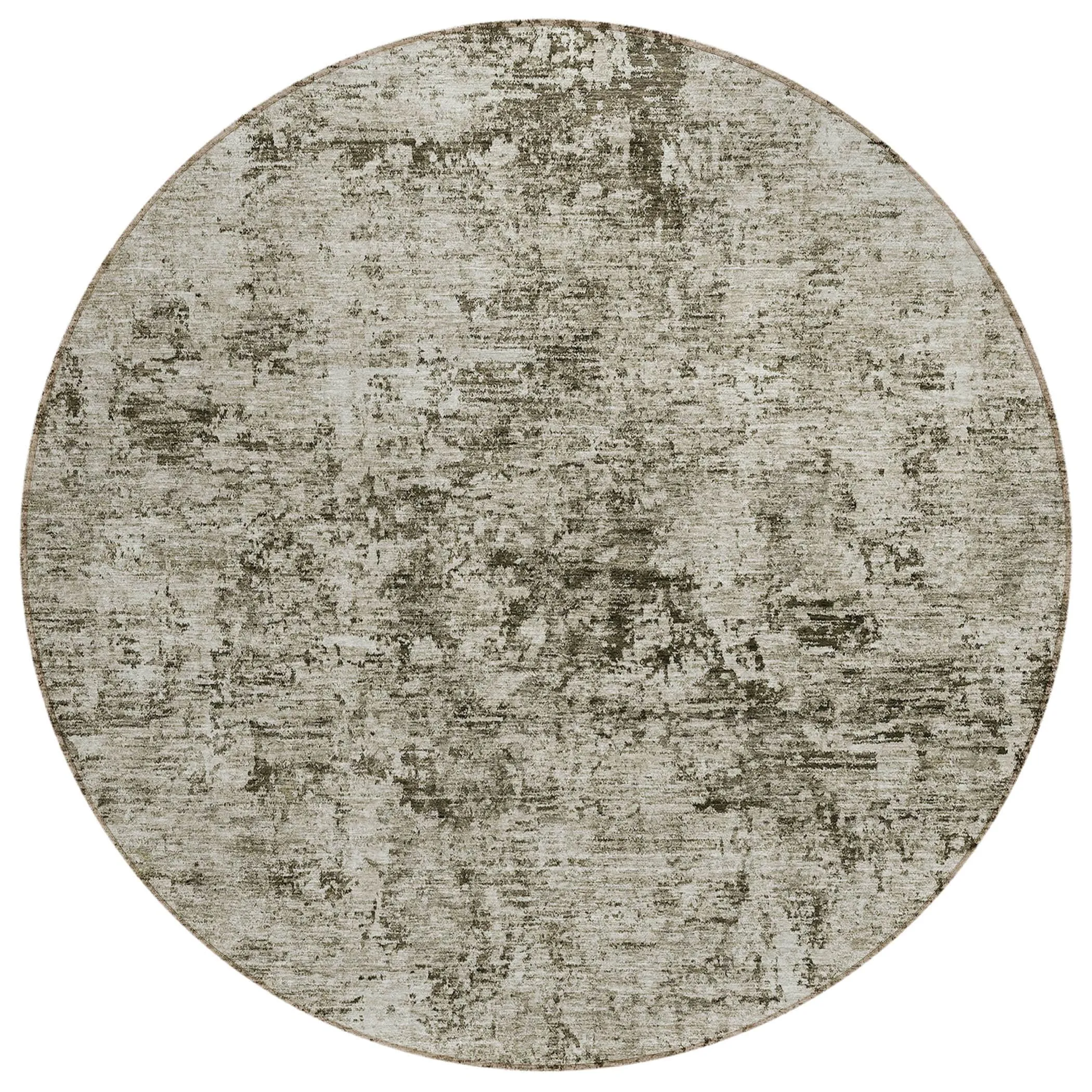 Machine Washable Indoor/ Outdoor Abstract Solid Chantille Rug