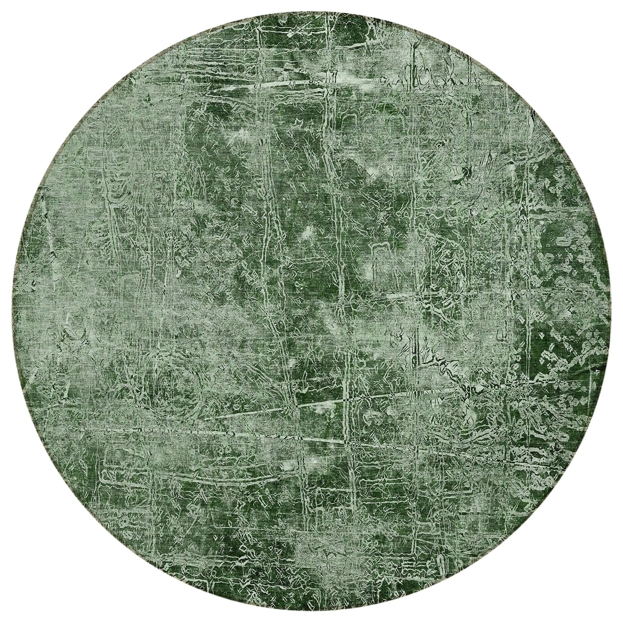 Machine Washable Indoor/ Outdoor Abstract Solid Chantille Rug