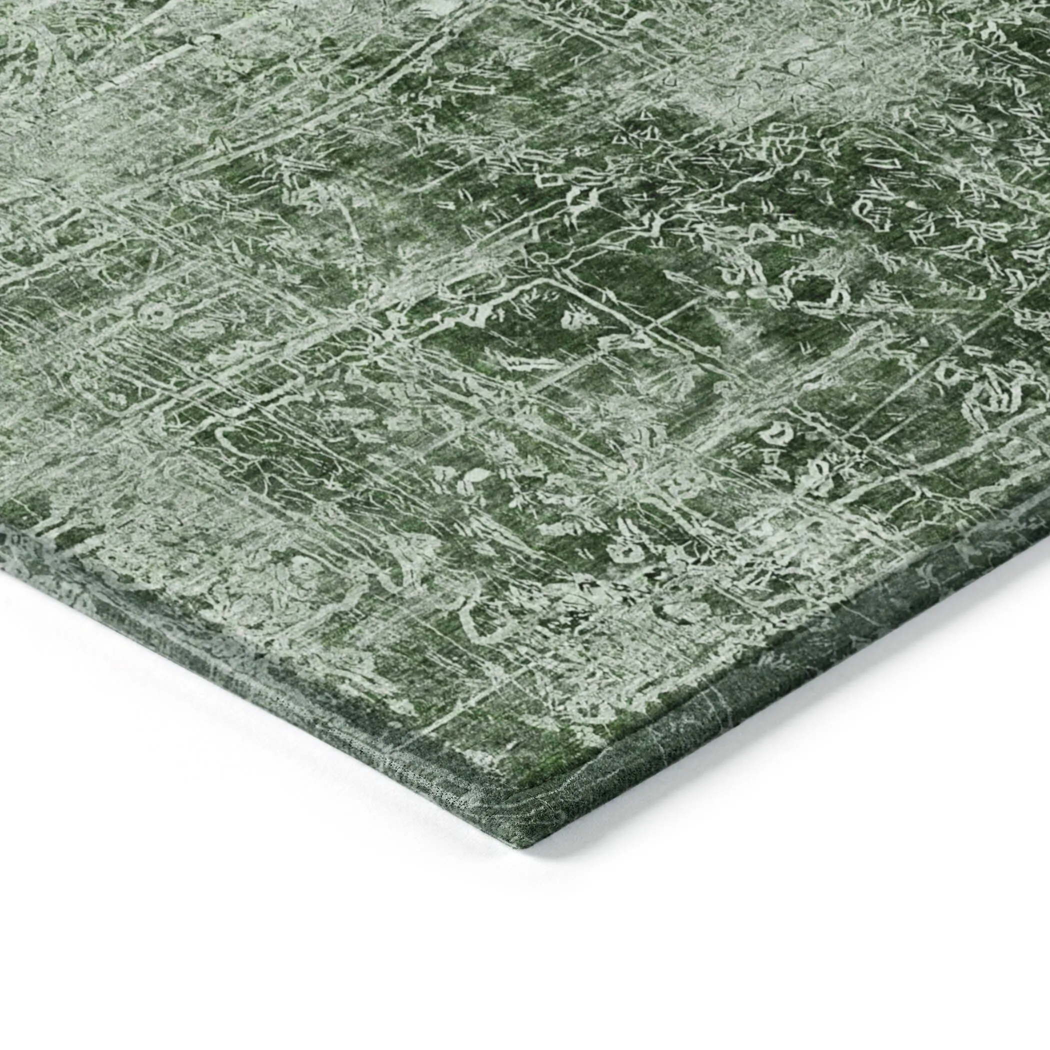 Machine Washable Indoor/ Outdoor Abstract Solid Chantille Rug