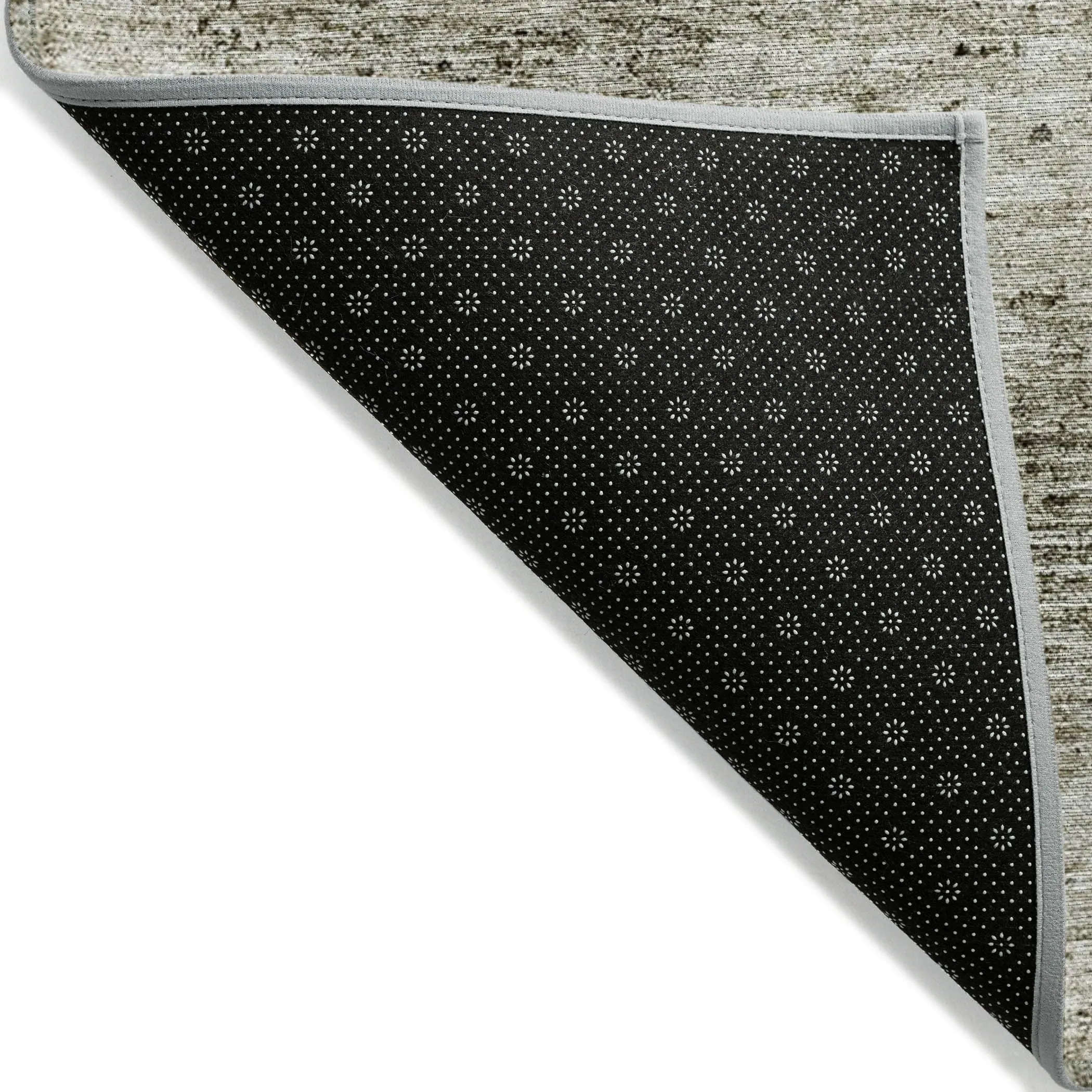 Machine Washable Indoor/ Outdoor Abstract Solid Chantille Rug