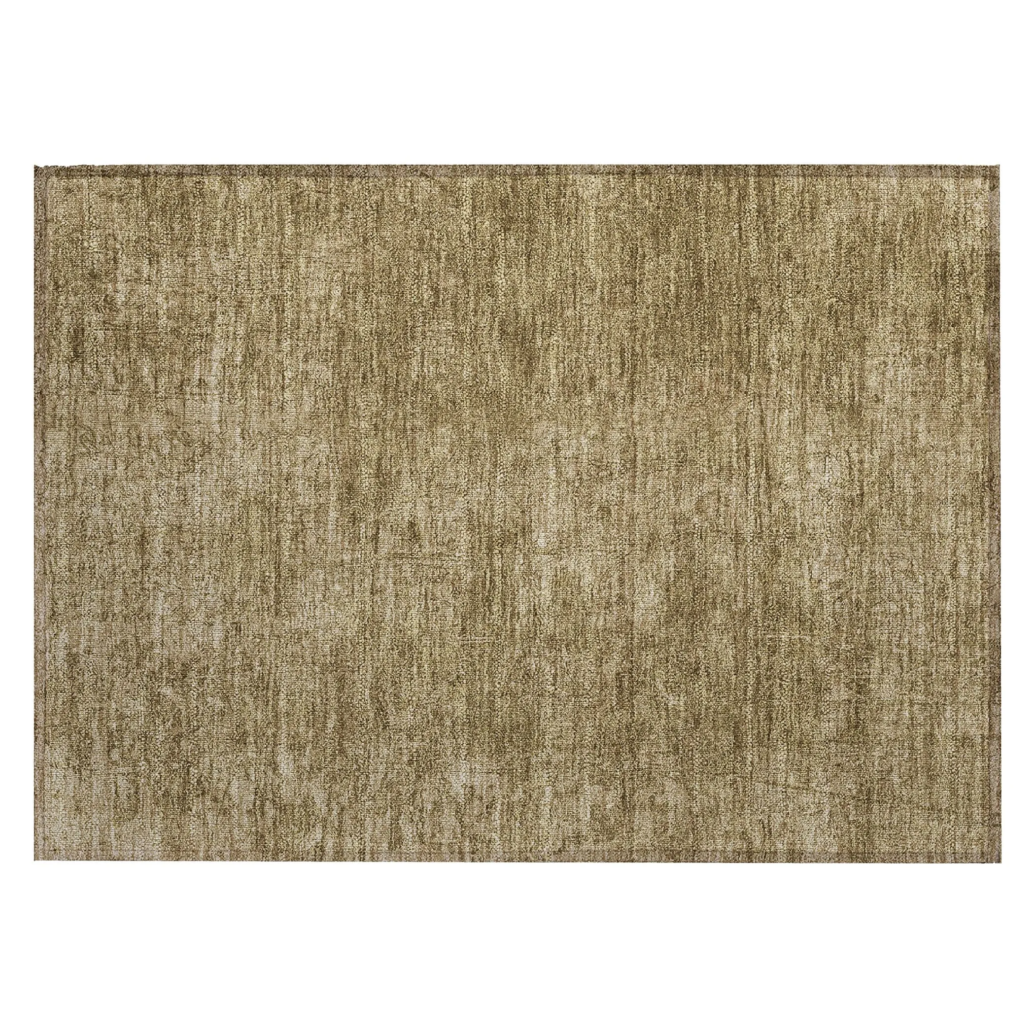 Machine Washable Indoor/ Outdoor Abstract Solid Chantille Rug