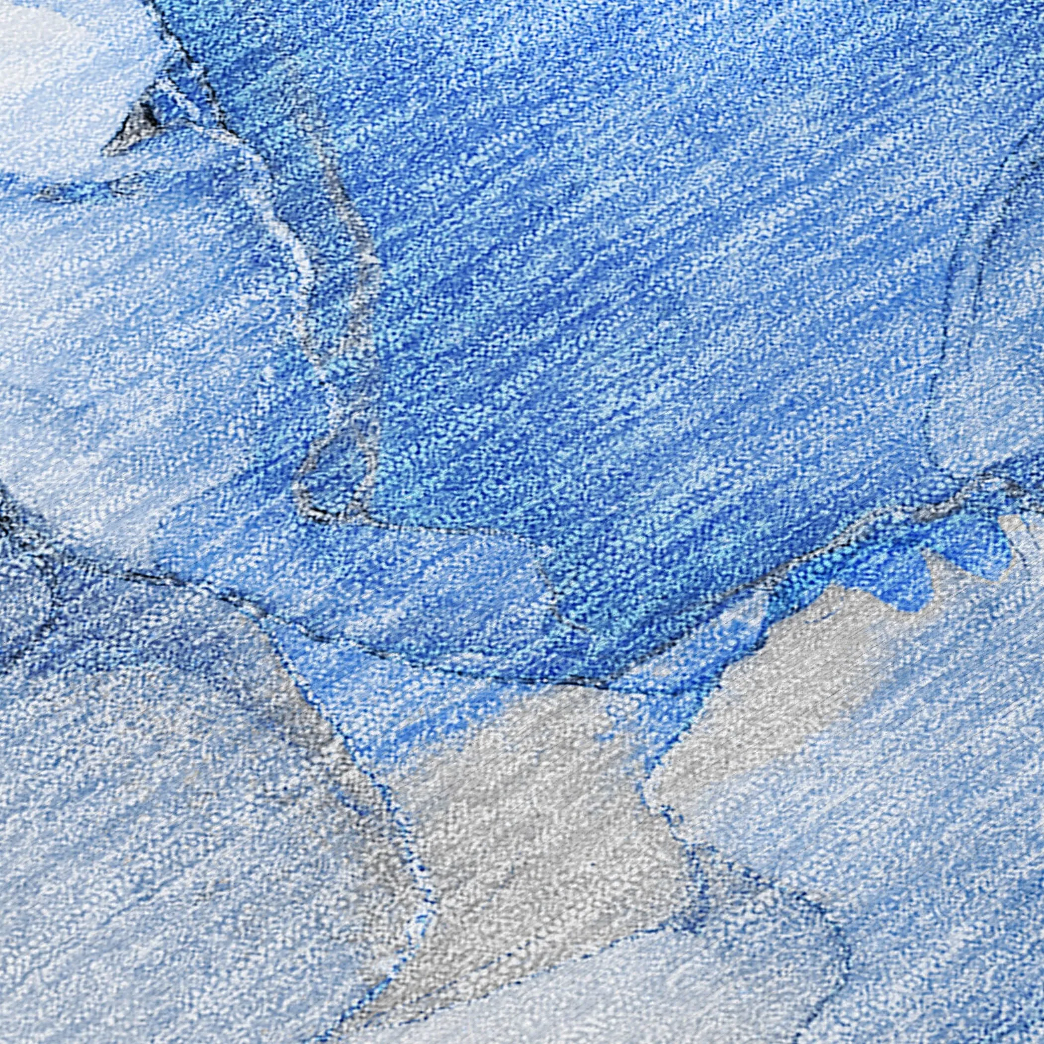 Machine Washable Indoor/ Outdoor Abstract Watercolor Chantille Rug