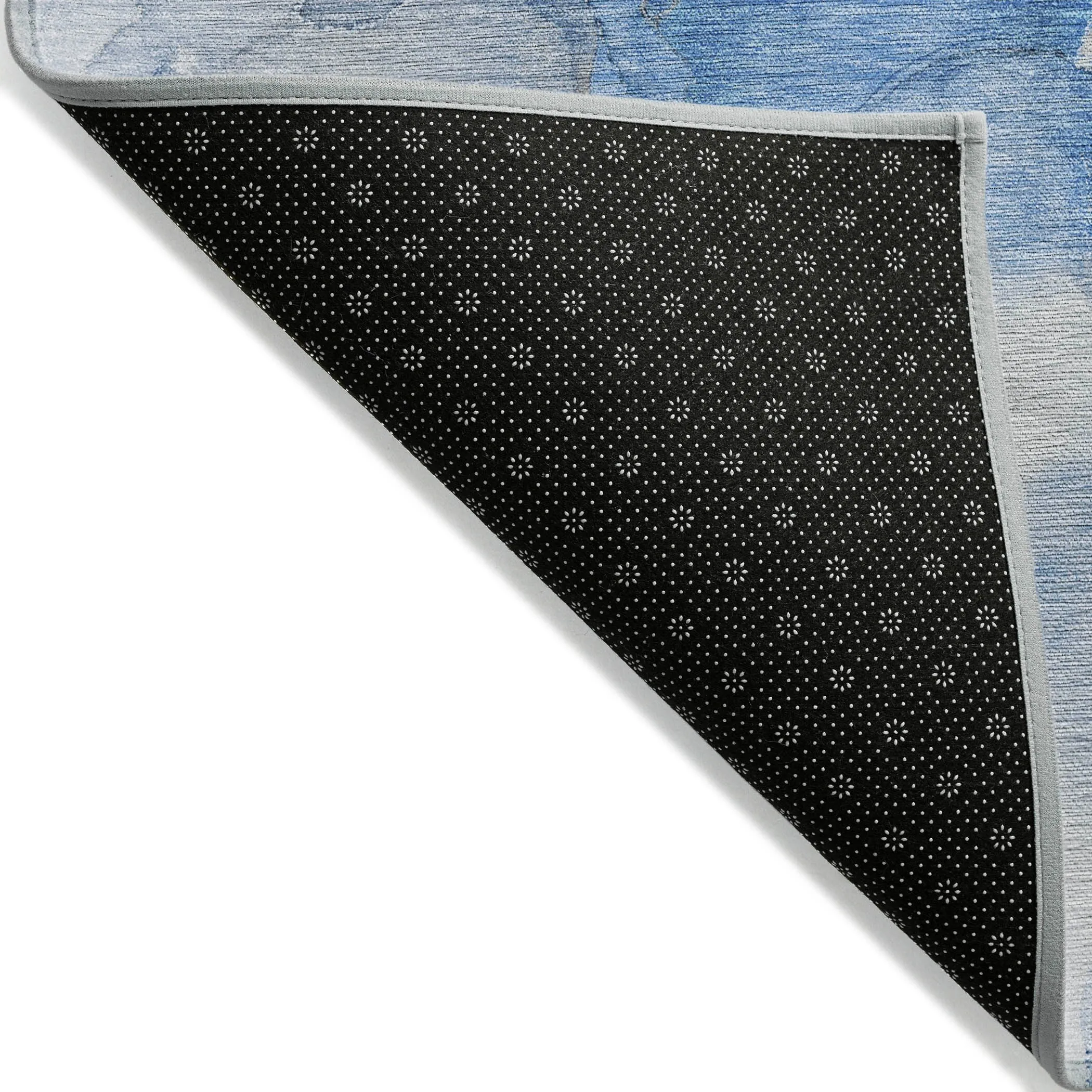 Machine Washable Indoor/ Outdoor Abstract Watercolor Chantille Rug