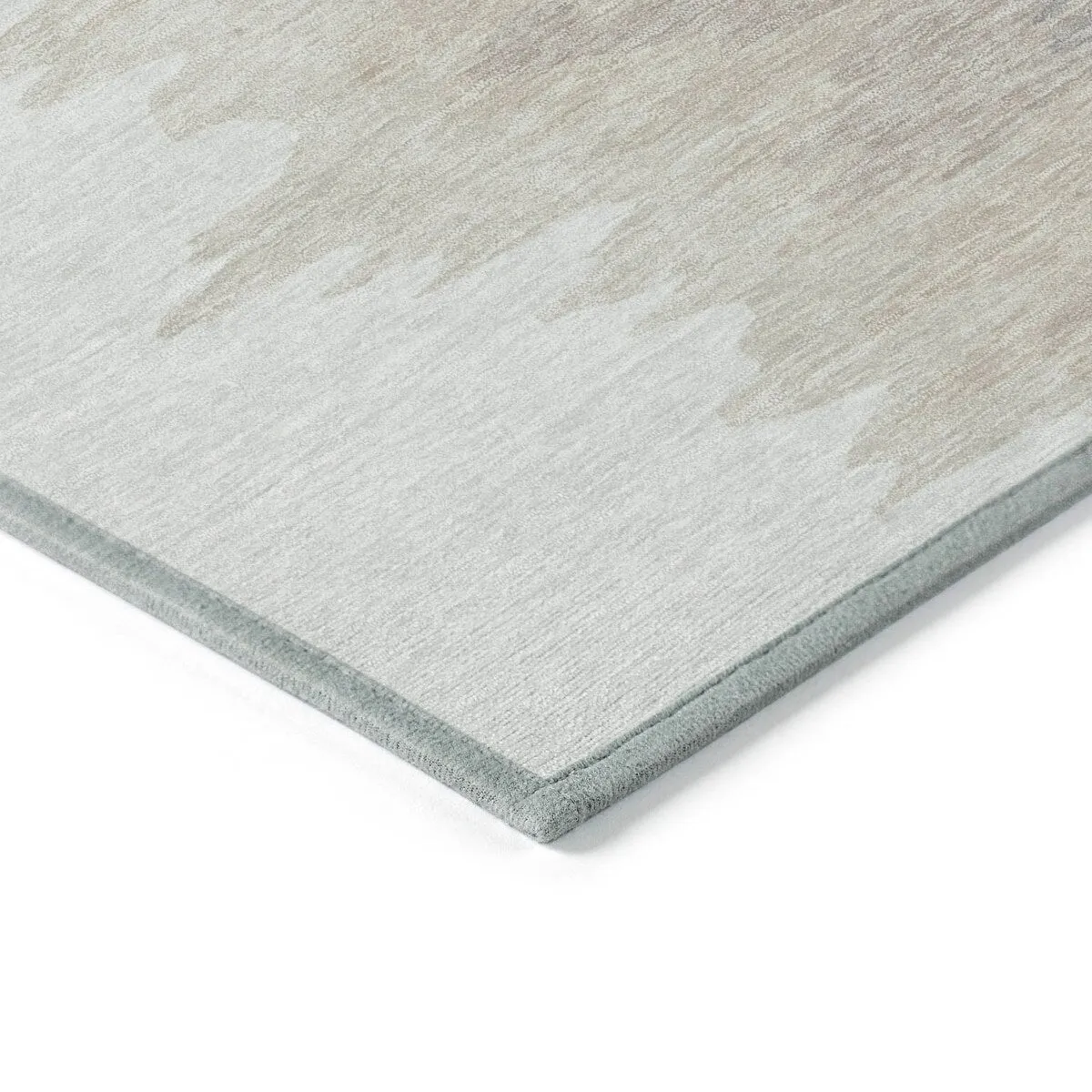 Machine Washable Indoor/ Outdoor Brushstrokes Ombre Chantille Rug