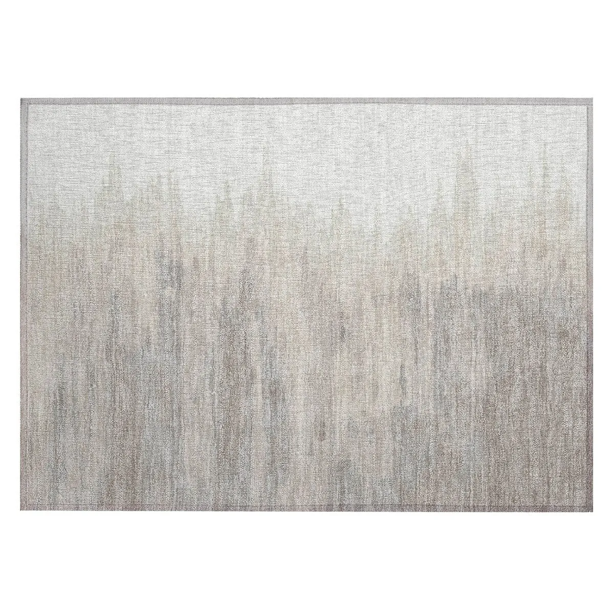Machine Washable Indoor/ Outdoor Brushstrokes Ombre Chantille Rug