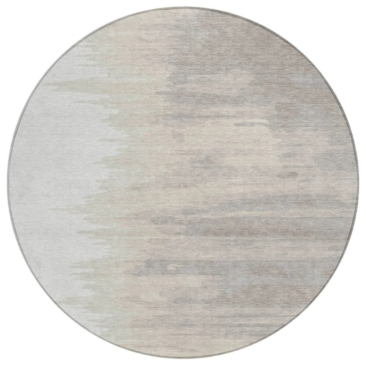 Machine Washable Indoor/ Outdoor Brushstrokes Ombre Chantille Rug