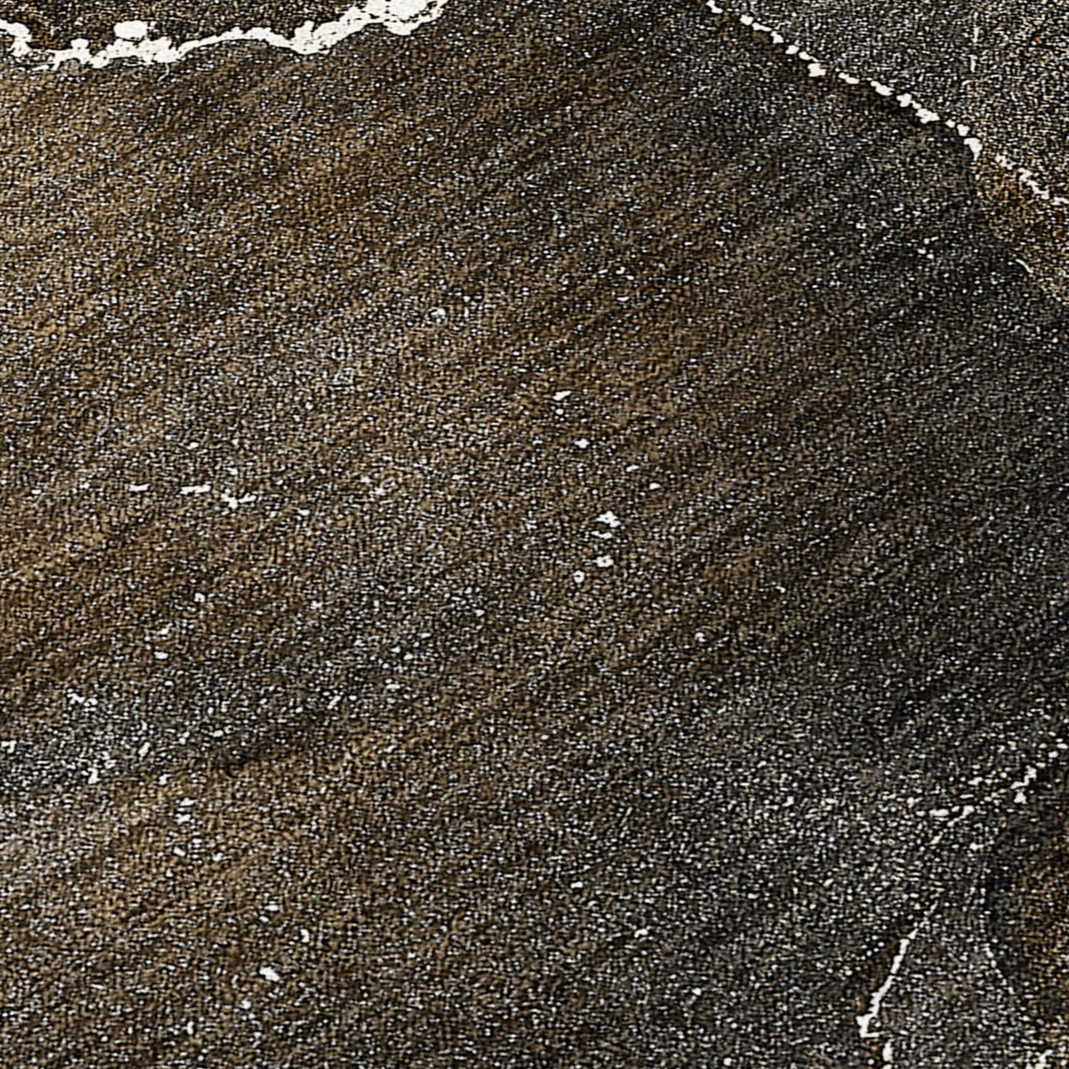 Machine Washable Indoor/ Outdoor Chantille Abstract Brown Rug