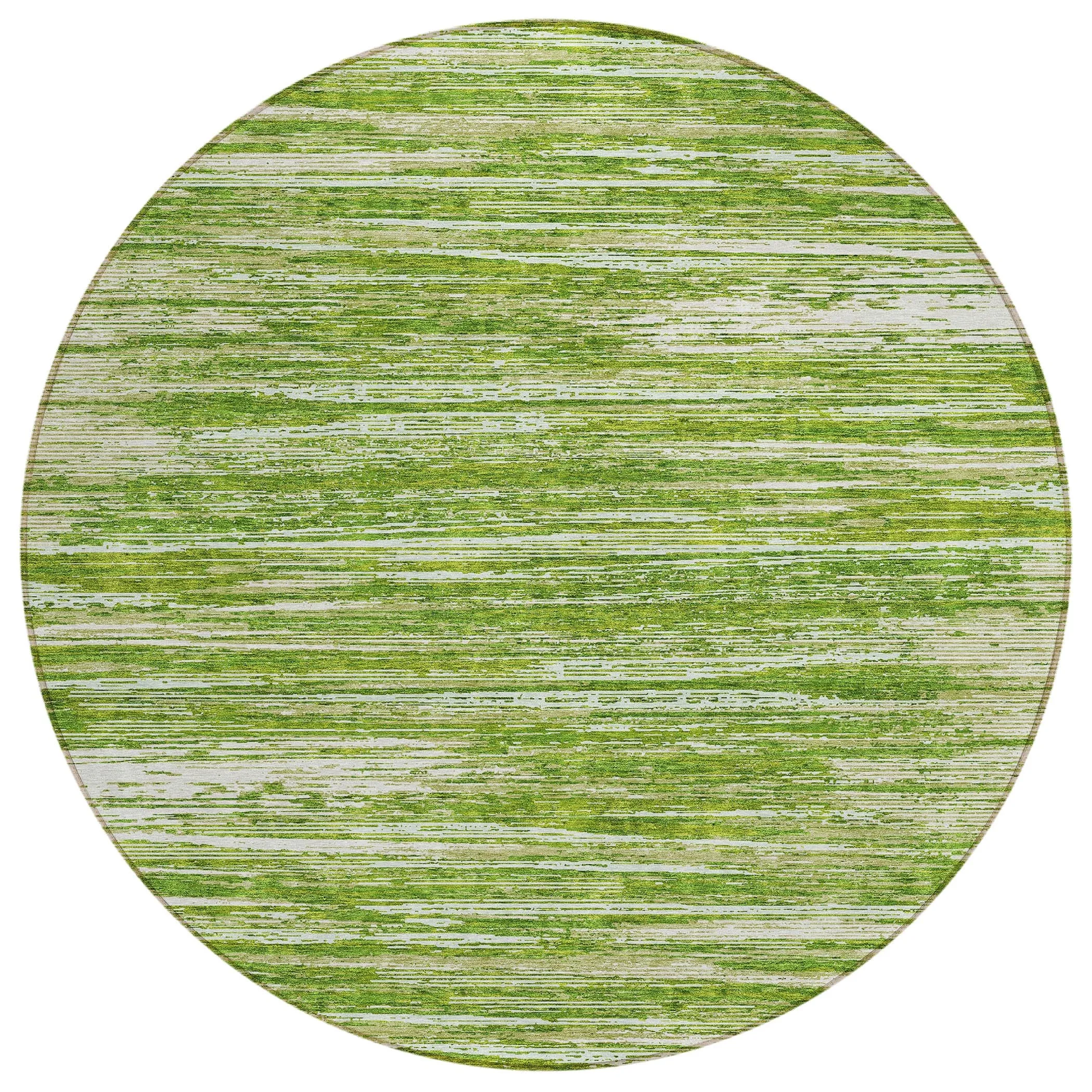 Machine Washable Indoor/ Outdoor Chantille Abstract Stripe Rug