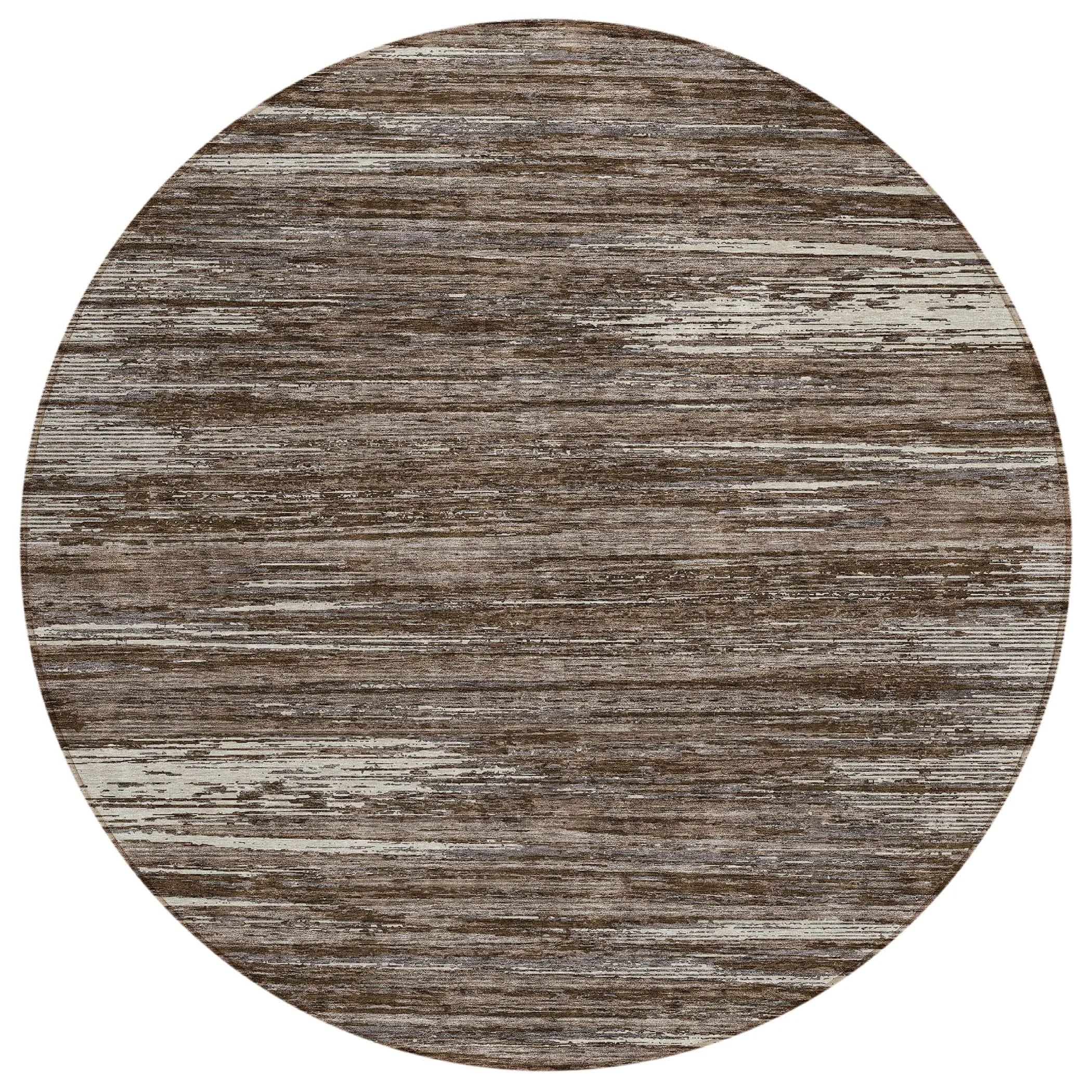 Machine Washable Indoor/ Outdoor Chantille Abstract Stripe Rug
