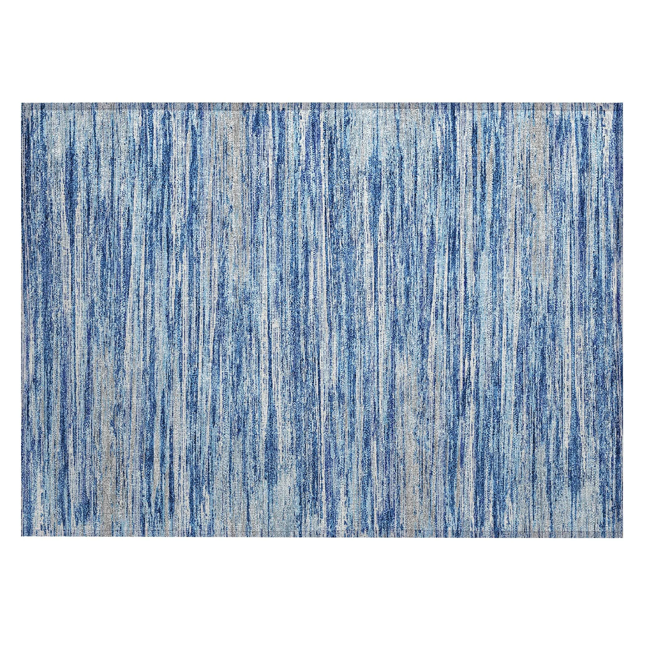 Machine Washable Indoor/ Outdoor Chantille Abstract Stripe Rug