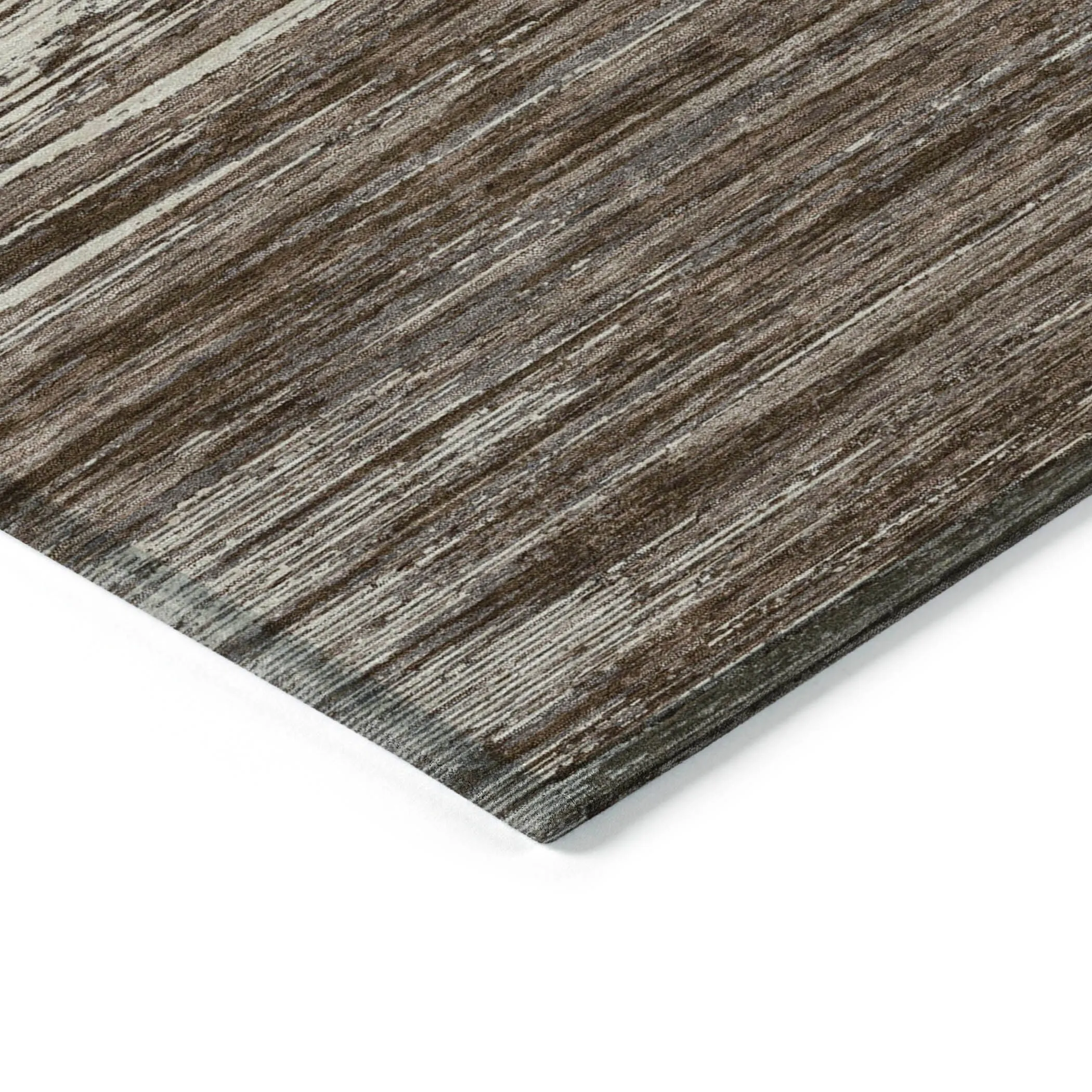 Machine Washable Indoor/ Outdoor Chantille Abstract Stripe Rug
